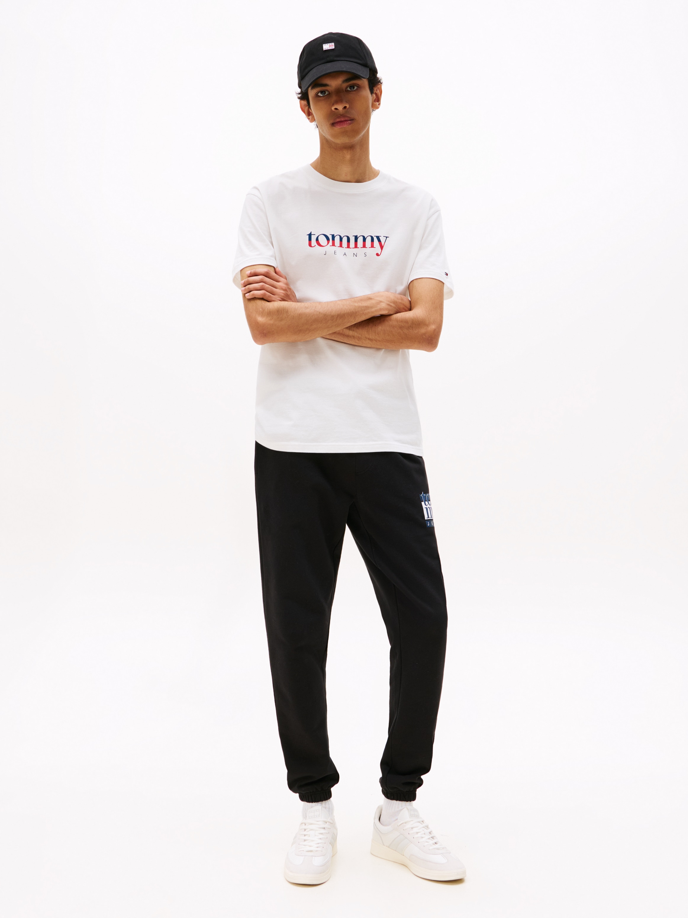 Tommy Jeans Sweathose »TJM RWB FLAG«, Jogginghose, Print, elastischer Bund, slim fit