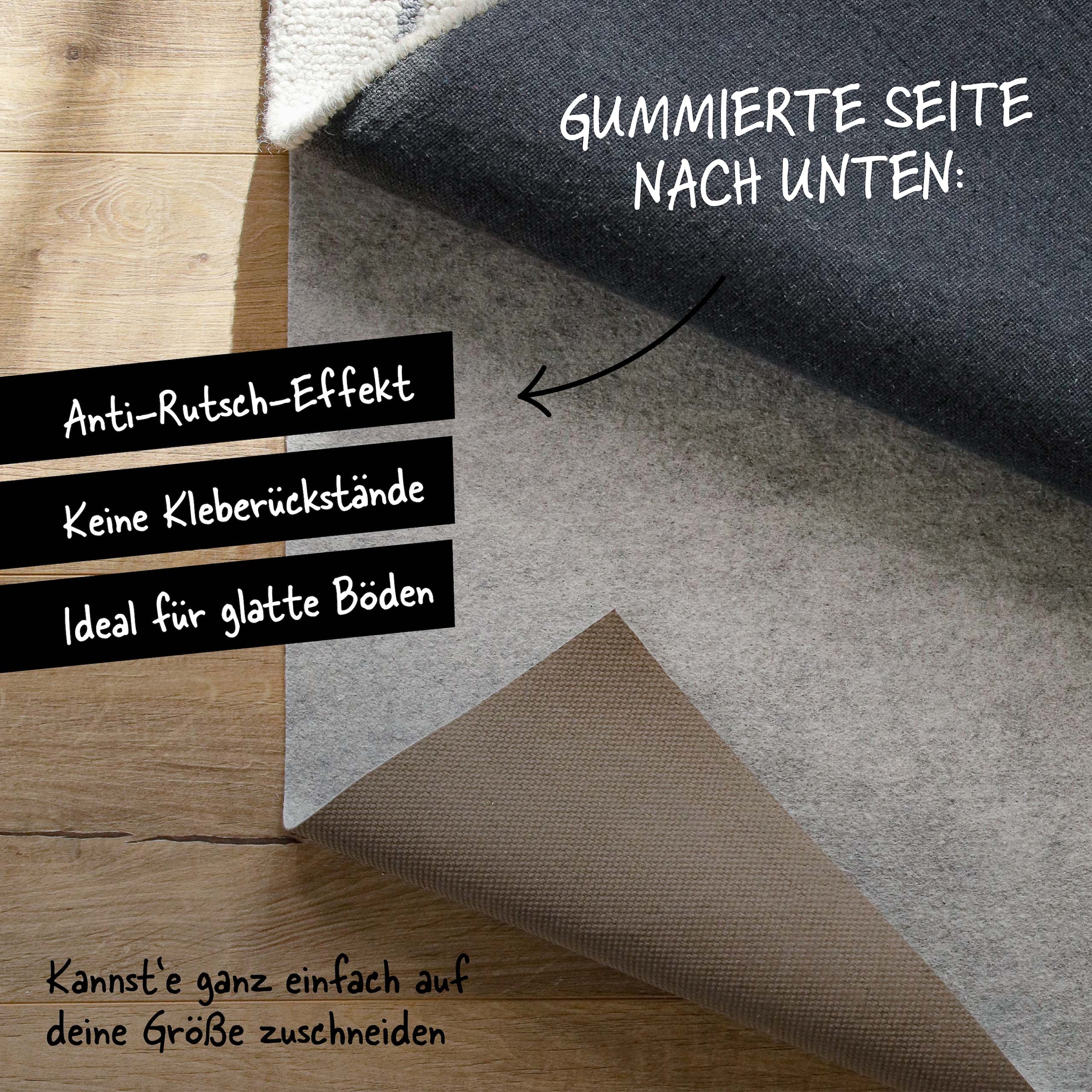 Wecon home Antirutsch Teppichunterlage »RugPad Premium« Teppichunterlage, Anti-Rutsch-Matte, Komfort, Schutz