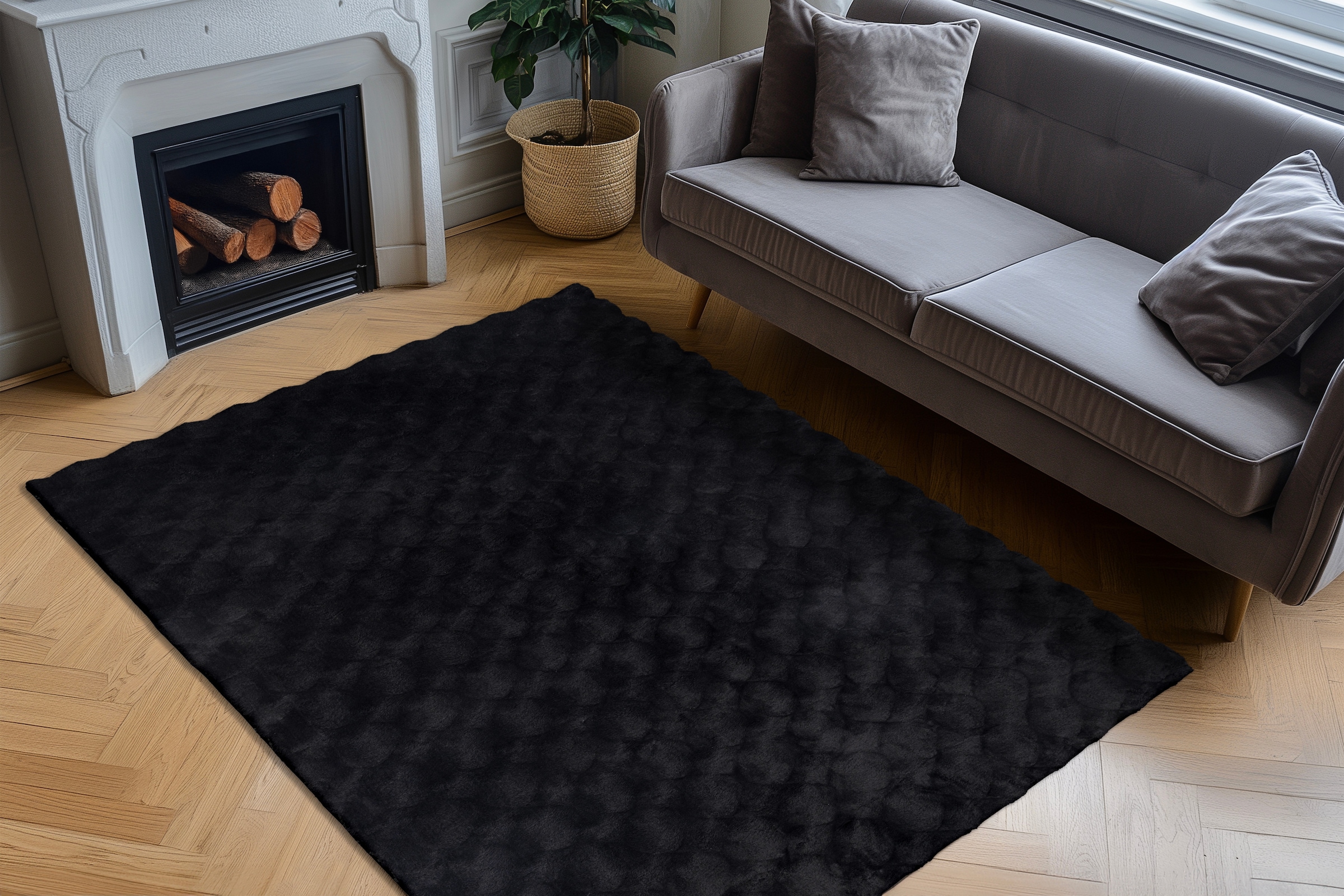 Kayoom Teppich »Royal Glow 825« rechteckig 30 mm Höhe Auch in rund, Hochflor, Modernes Muster, Vegan