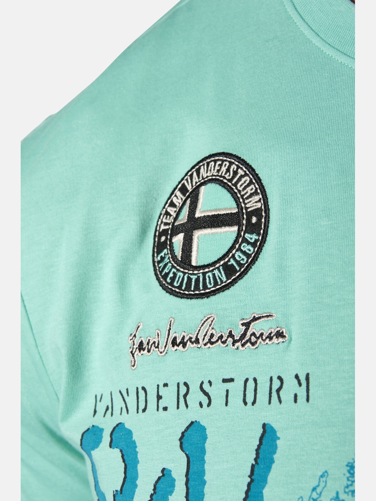 Jan Vanderstorm Rundhalsshirt »T-Shirt DOMINIK«, (1 tlg.), mit Saumschlitzen