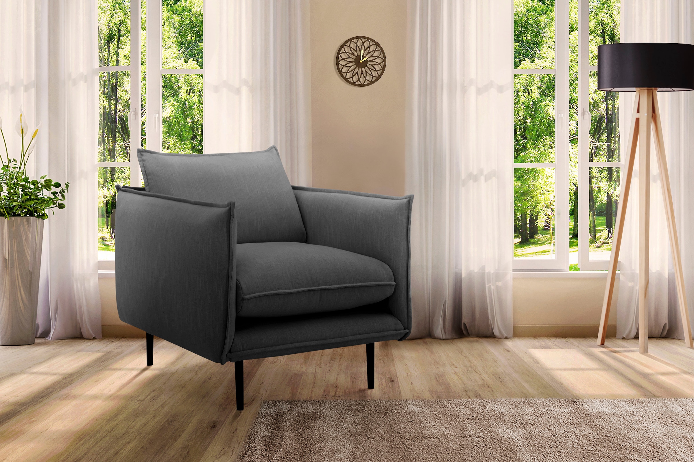 INOSIGN Sessel »Somba«, mit dickem Keder und eleganter Optik