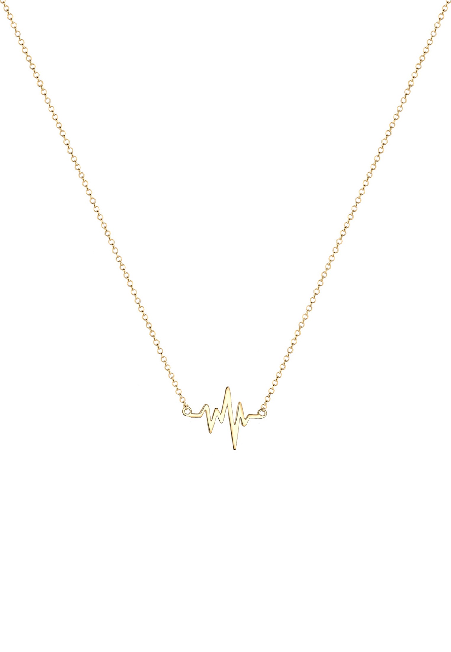Elli Kette mit Anhänger »Halskette Herzschlag Anhänger Liebe 925 Silber«