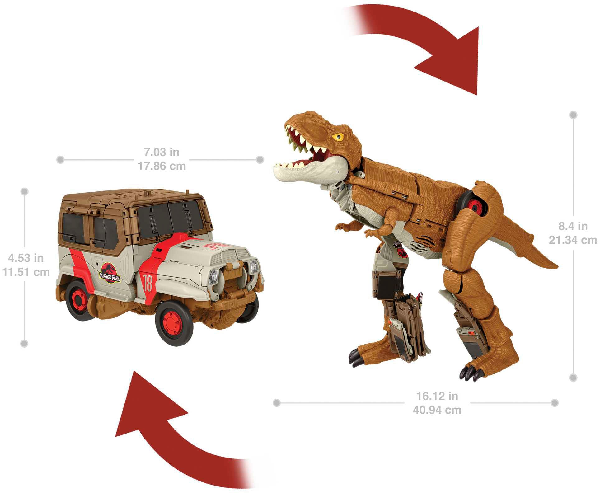 Mattel® Actionfigur »Jurassic World Fierce Changers, Tyrannosaurus-Rex«