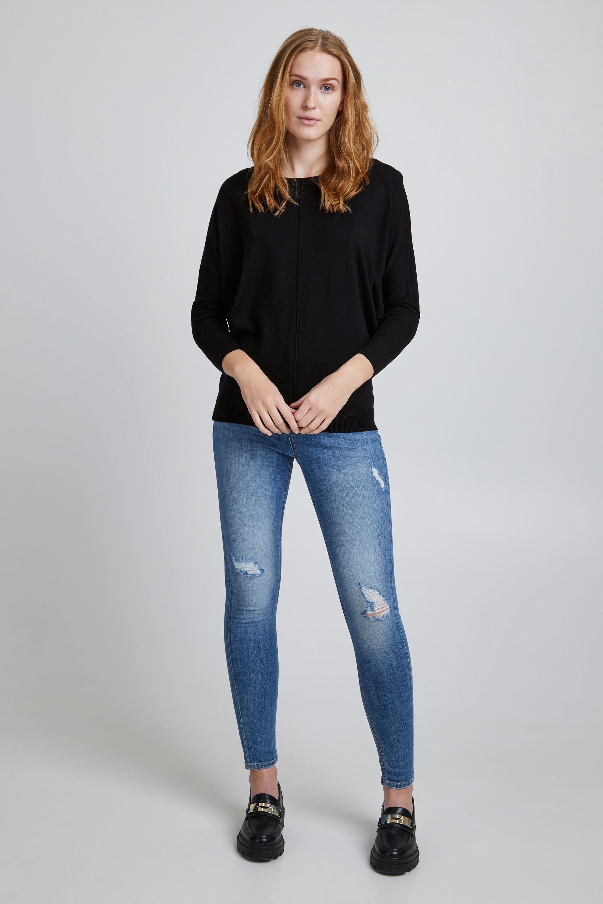 b.young Rundhalspullover »Strickrundhalspullov BYPimba«