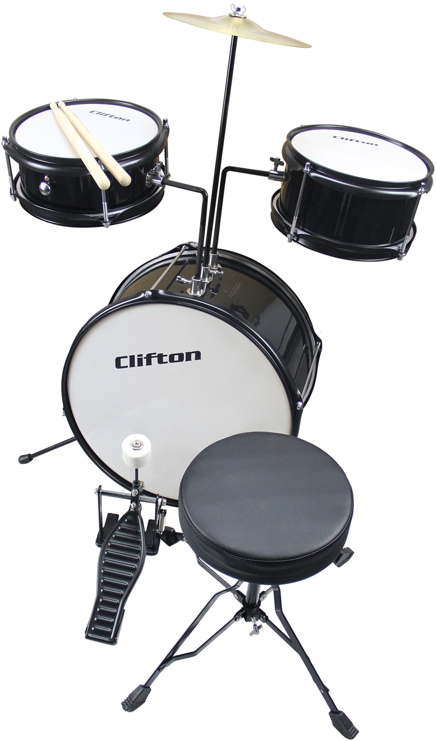 Clifton Kinderschlagzeug »Junior Drum, schwarz«