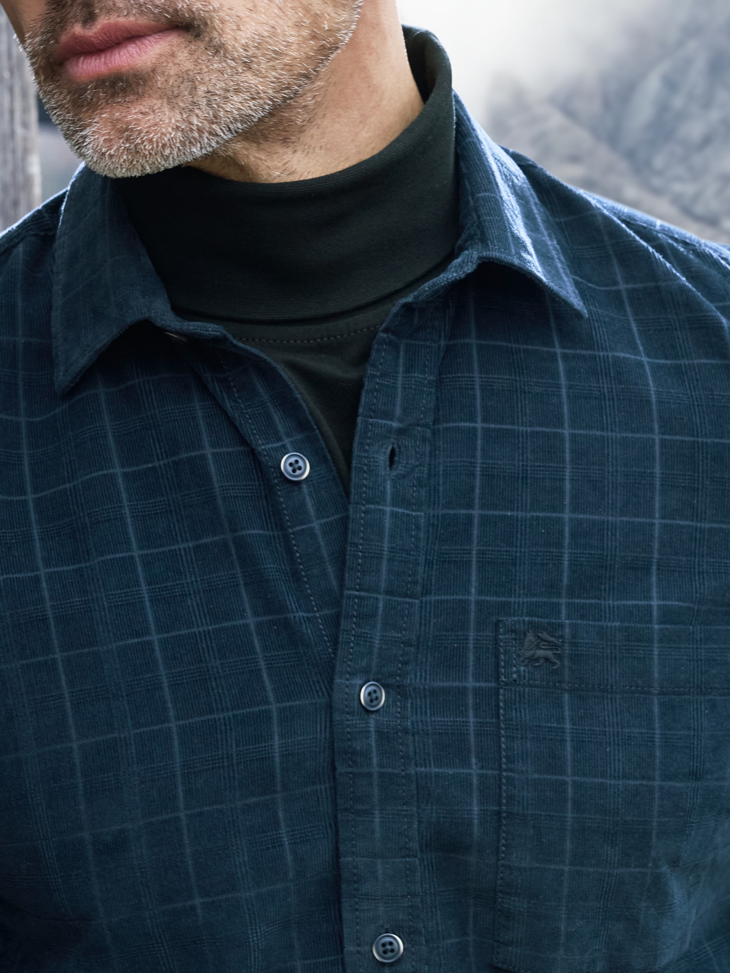 LERROS Karohemd »LERROS Kariertes Cordhemd - robuste Struktur für jeden Tag«