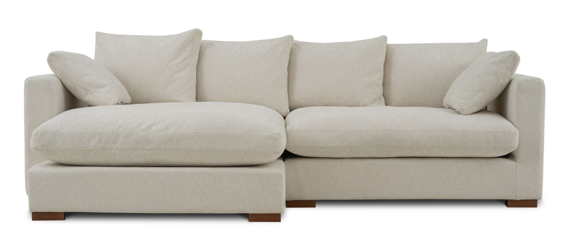 Home affaire Ecksofa »Coray«, Breite 266 cm, extra weich und kuschelig, mit Federn und Daunen