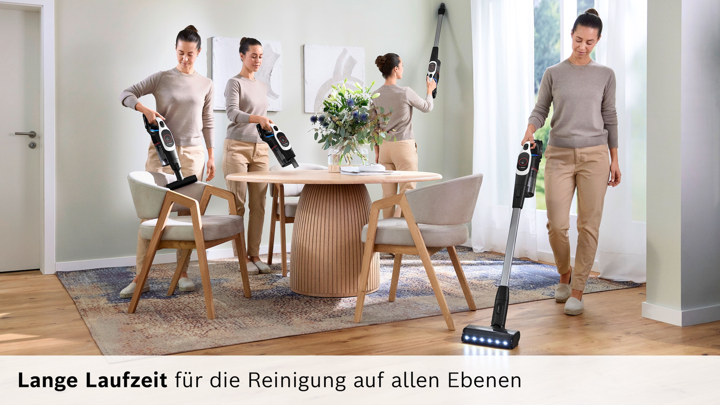 BOSCH Akku-Stielstaubsauger »BKS931BA« HEPA-Filtersystem, 10 Jahre Motorgarantie, Staubkomprimierung, weiß