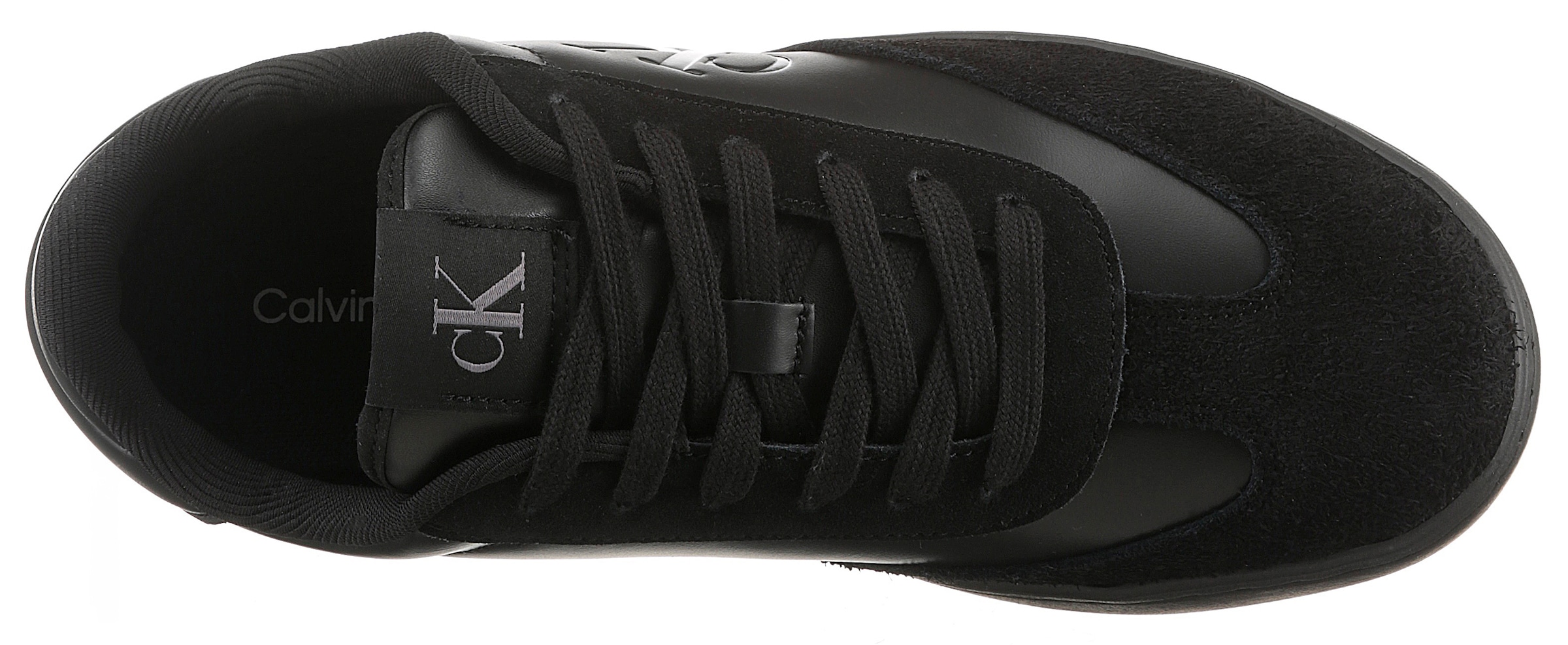 Calvin Klein Jeans Sneaker »CLASSIC CUPLOW LACEUP LTH FAD«, Basket-Sneaker, Schnürschuh, Freizeitschuh mit weichem Schaftrand