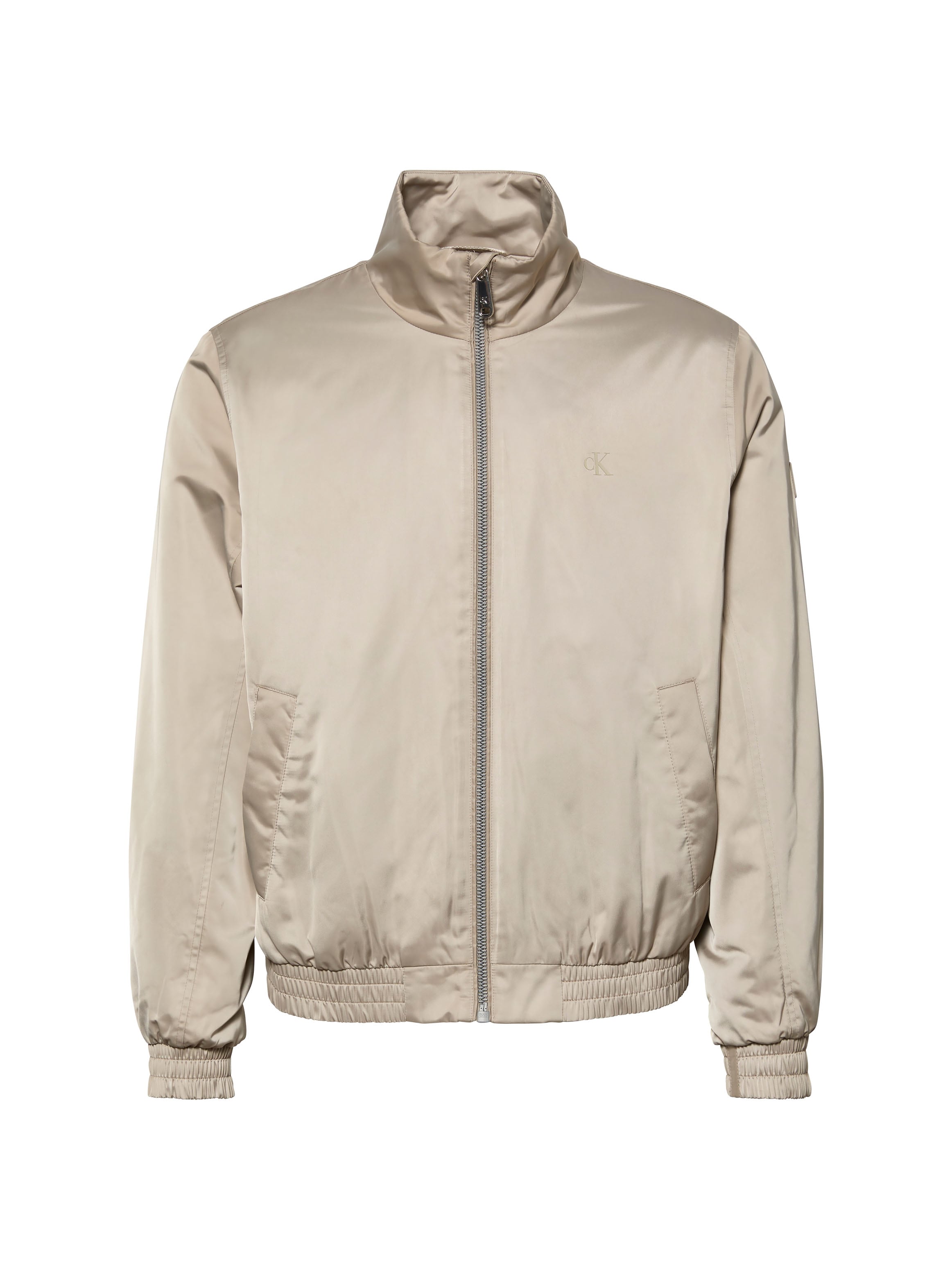 Calvin Klein Jeans Bomberjacke »LS PADDED HARRINGTON JACKET« ohne Kapuze Mit Rundhalsausschnitt mit Stehkragen