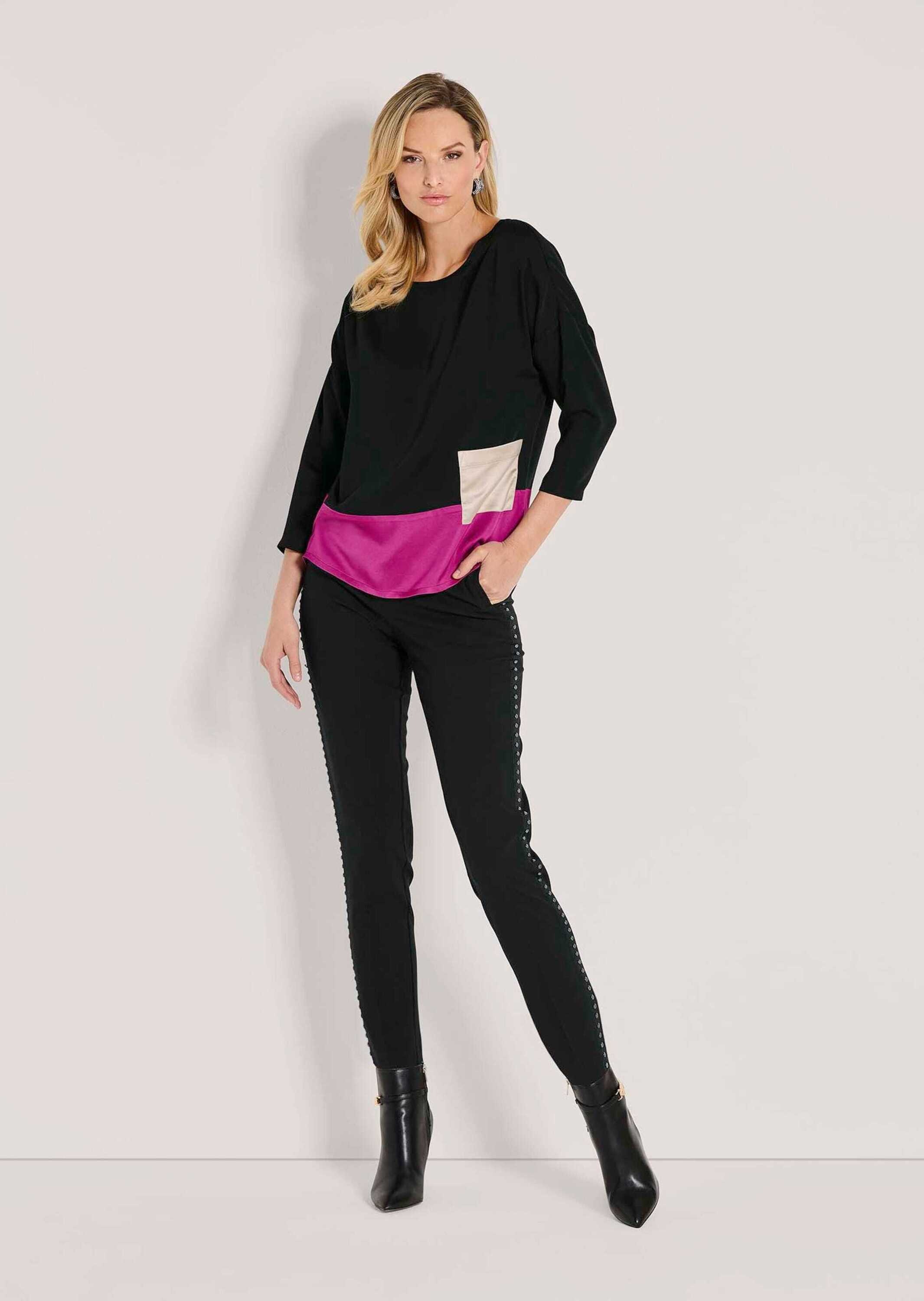 MADELEINE Langarmbluse »Bluse Moderne Bluse mit Farbspiel«