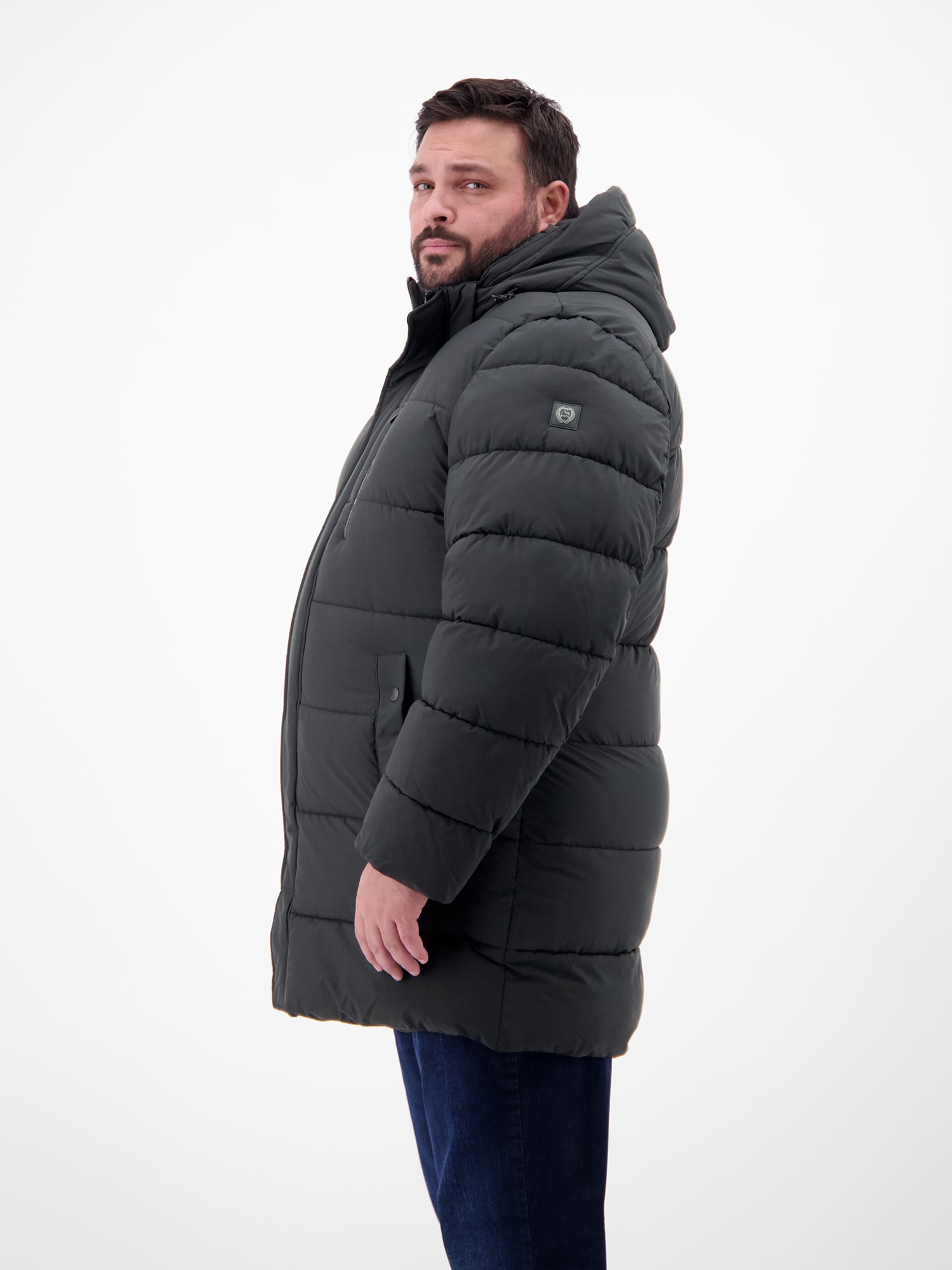 LERROS Winterjacke »Herren Steppjacke in Großen Größen« mit Kapuze
