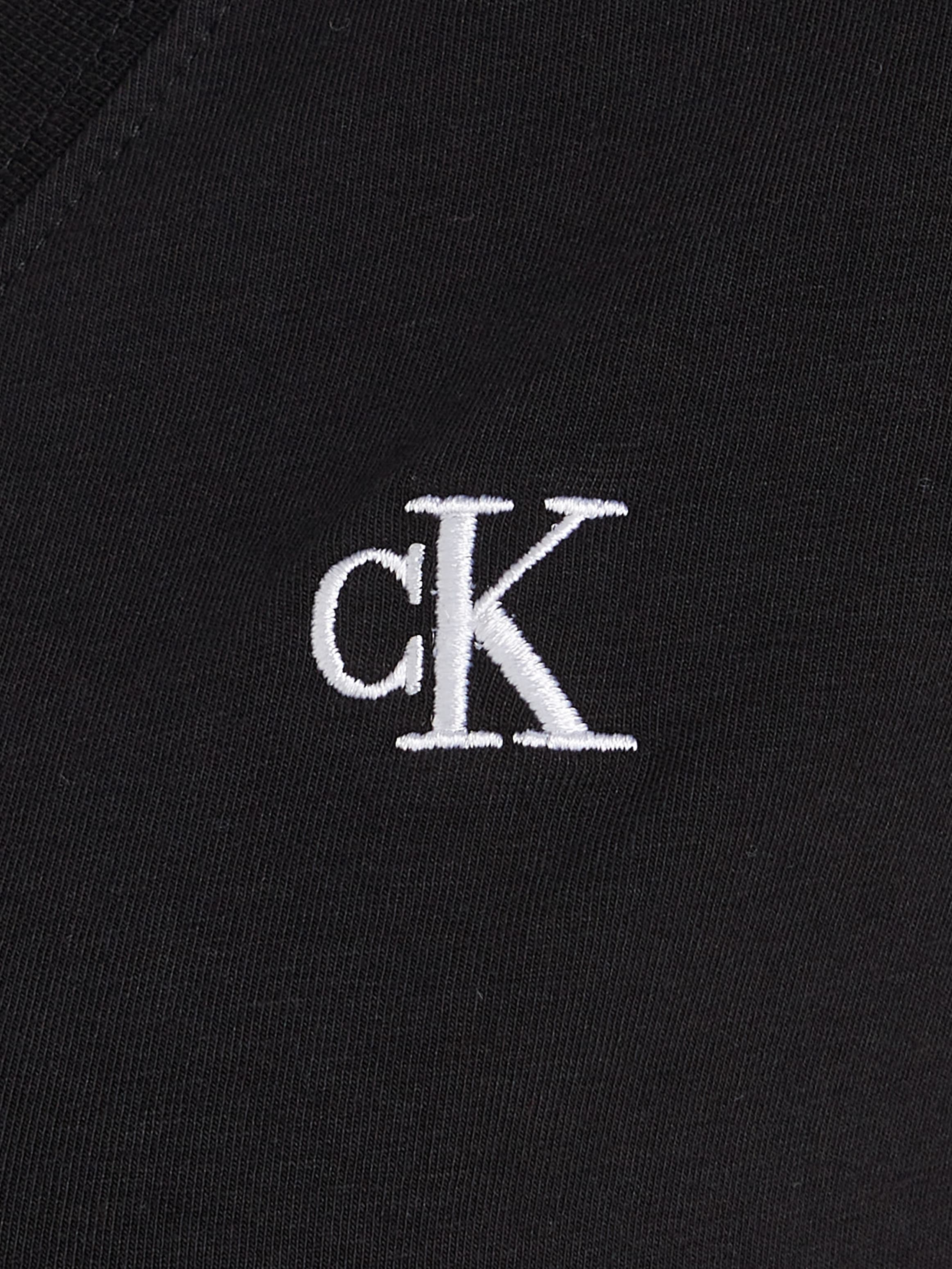 Calvin Klein Jeans V-Shirt »CK EMBROIDERY STRETCH V-NECK«, (1 tlg.), mit kleiner Calvin Klein Logo-Stickerei auf Brusthöhe