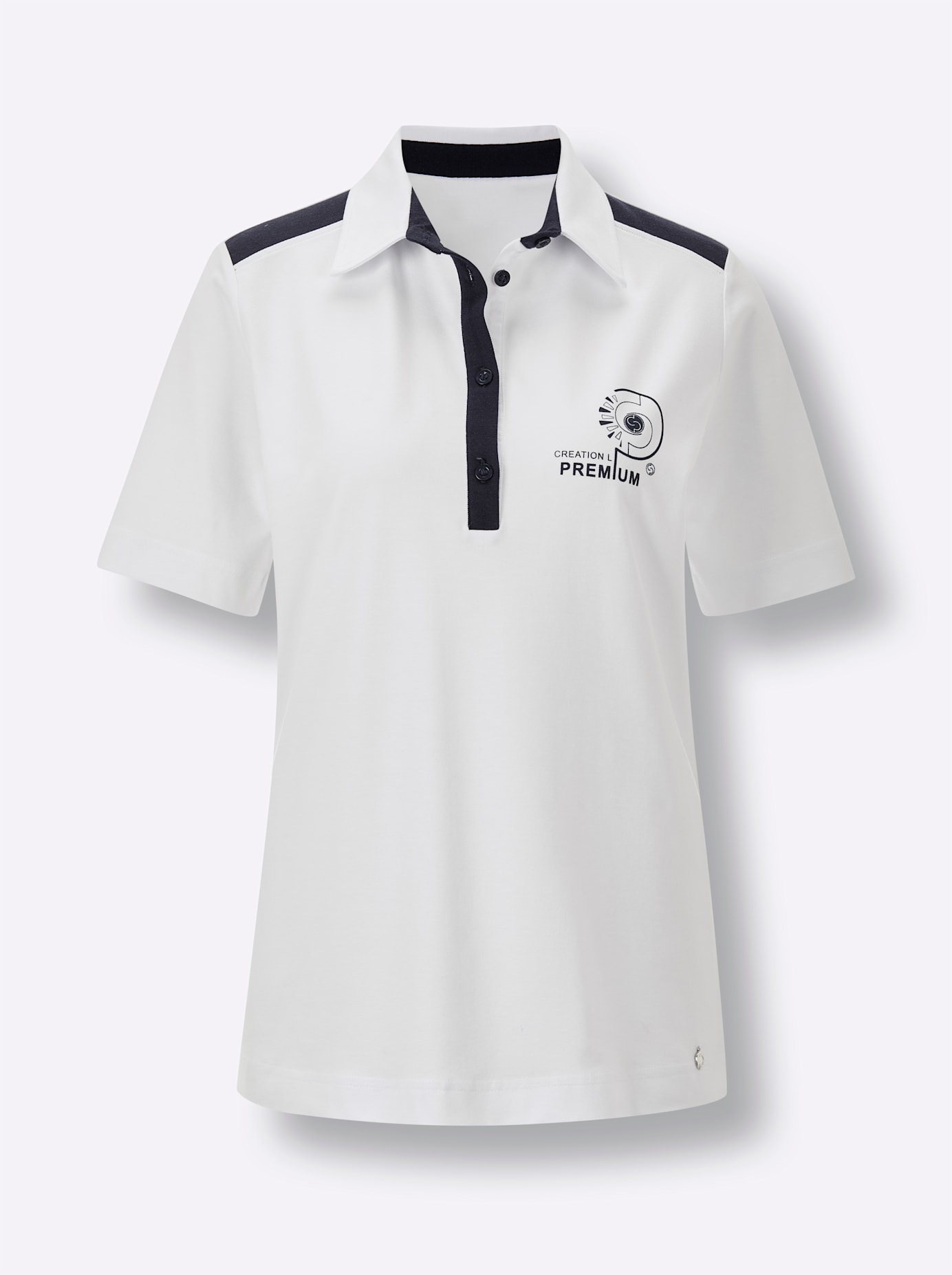 CREATION L PREMIUM Poloshirt »Lyocell-Baumwoll-Poloshirt« 1 tlg.