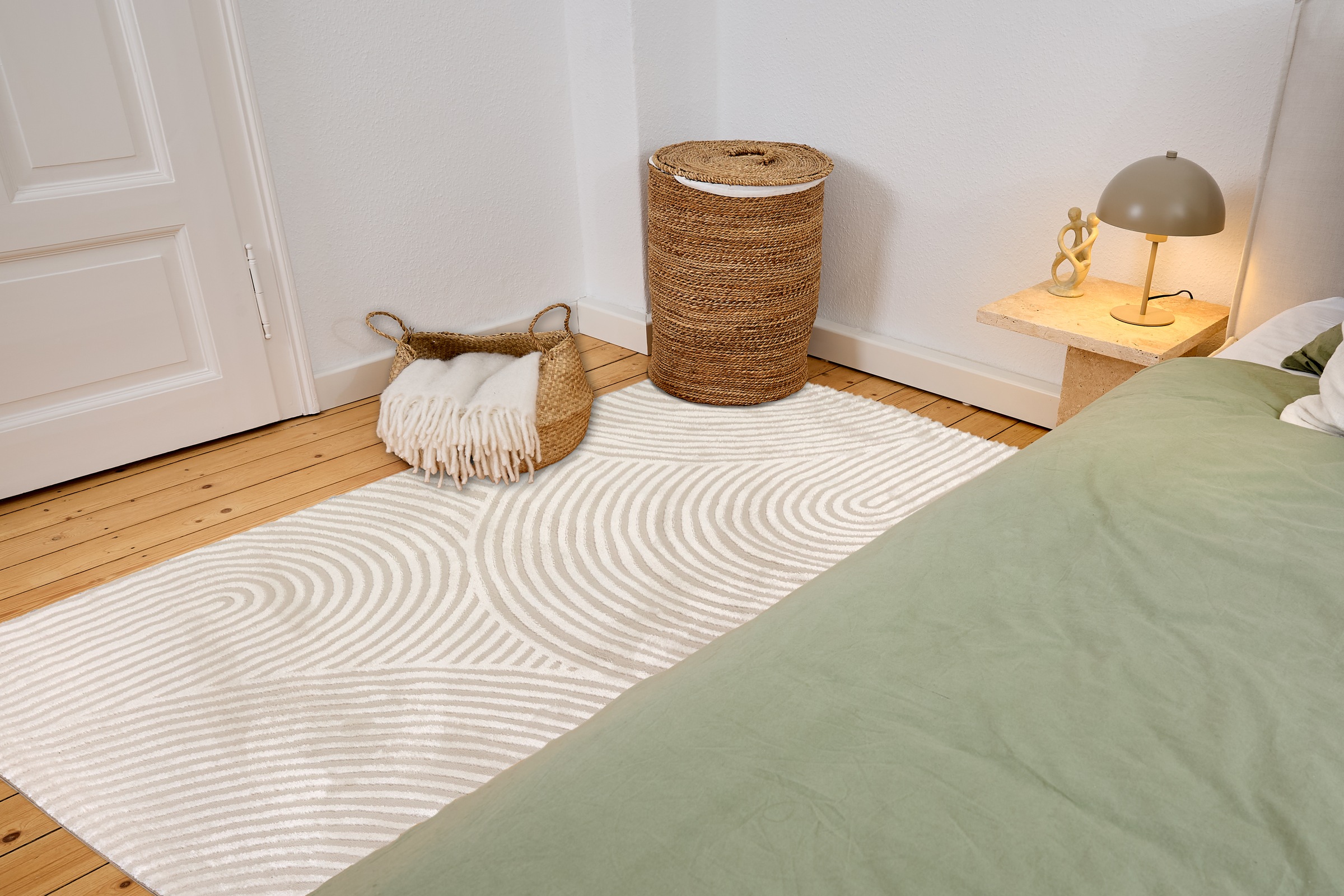 ASTRA Teppich »Jules 253« rechteckig 8 mm Höhe Hoch Tief Struktur, Kurzflor, Wohnzimmer, Schlafzimmer