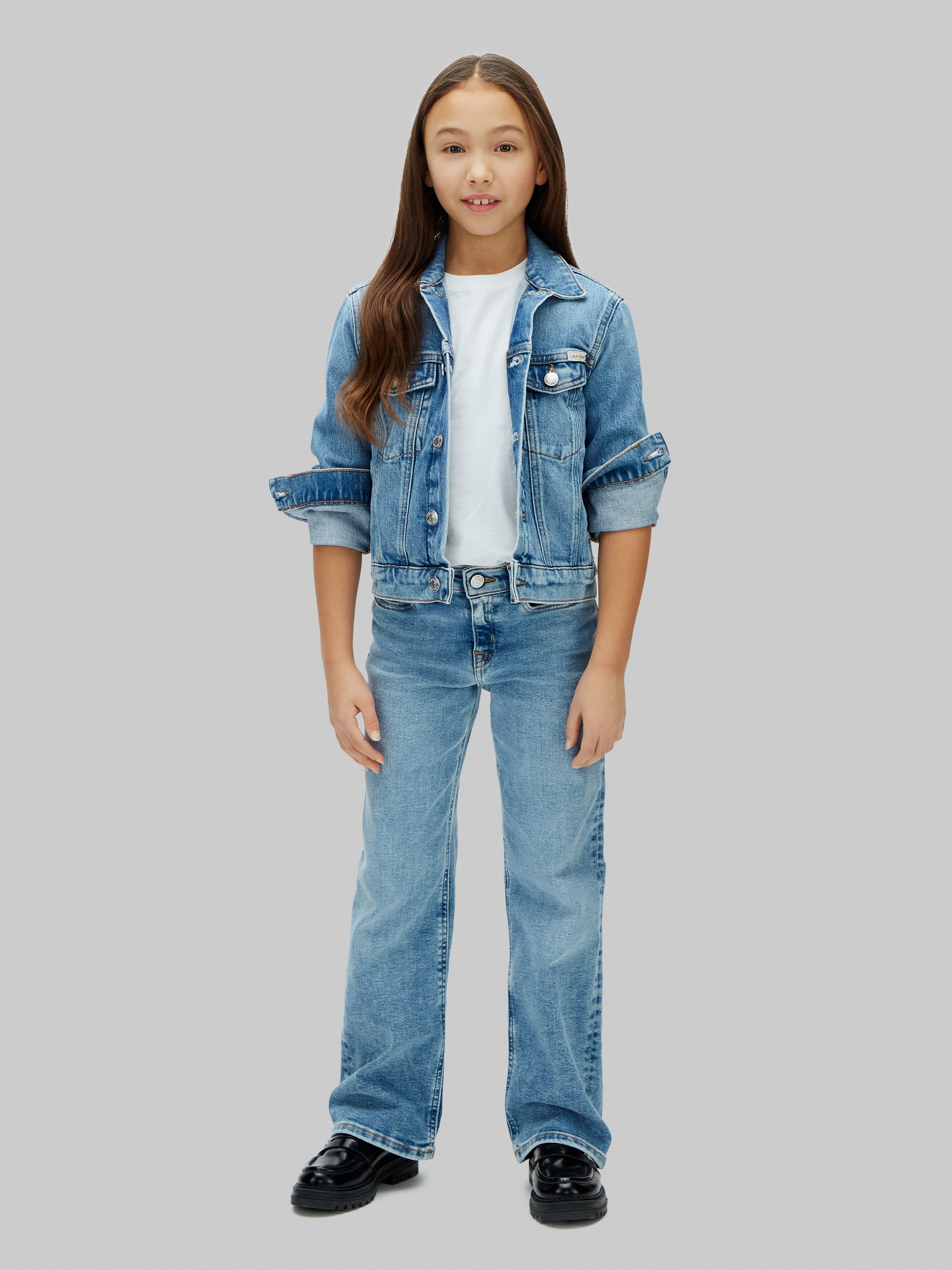 Calvin Klein Jeans Jeansjacke ohne Kapuze Regular fit, für Kinder bis 16 Jahre