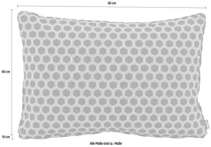H.O.C.K. Dekokissen »Geomy« mit Wabenmuster, Kissenhülle mit Füllung, 1 Stück