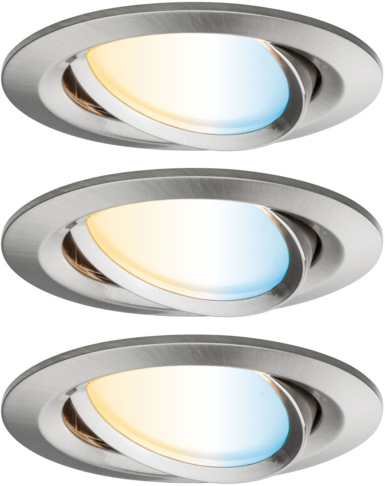 Paulmann LED Einbaustrahler »Nova«, 3er-Set, Schutzart IP23, Ø 8,4 cm, Leuchtenkopf schwenkbar
