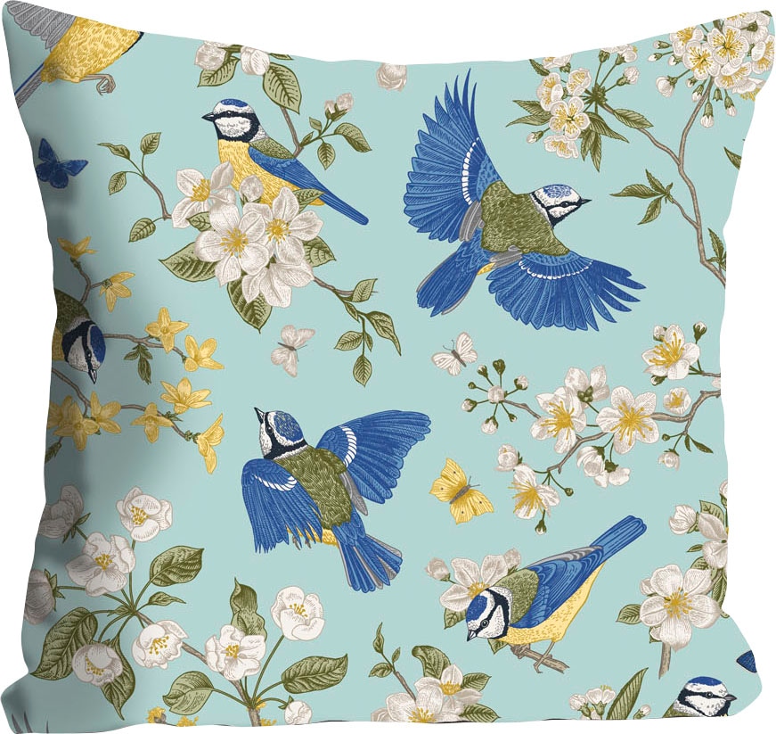 queence Dekokissen »Astrid«, mit blauen Kolibris