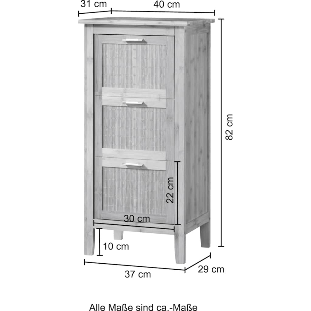 welltime Unterschrank »Bambus«