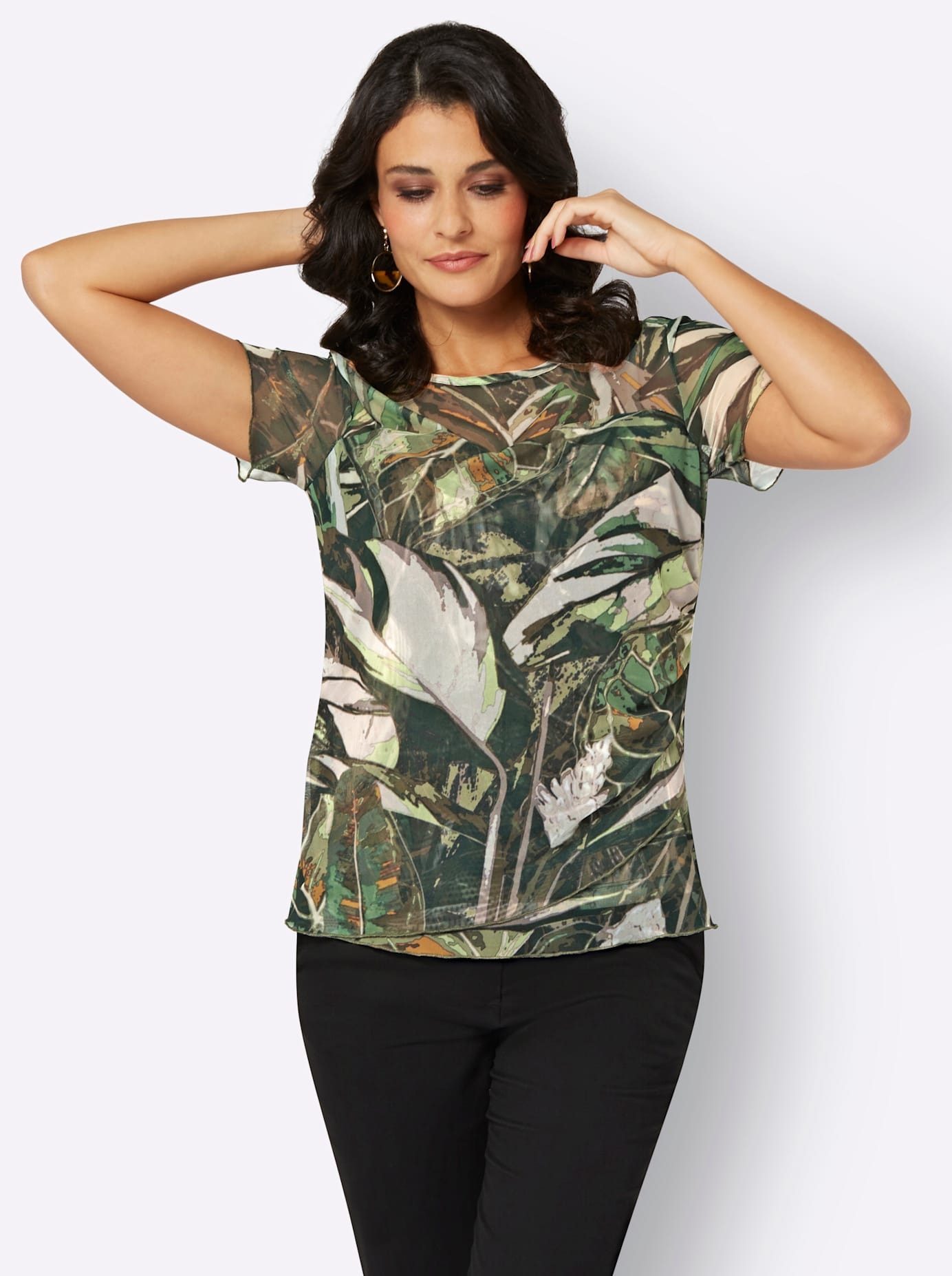 creation L Kurzarmshirt »Shirt«, (1 tlg.)