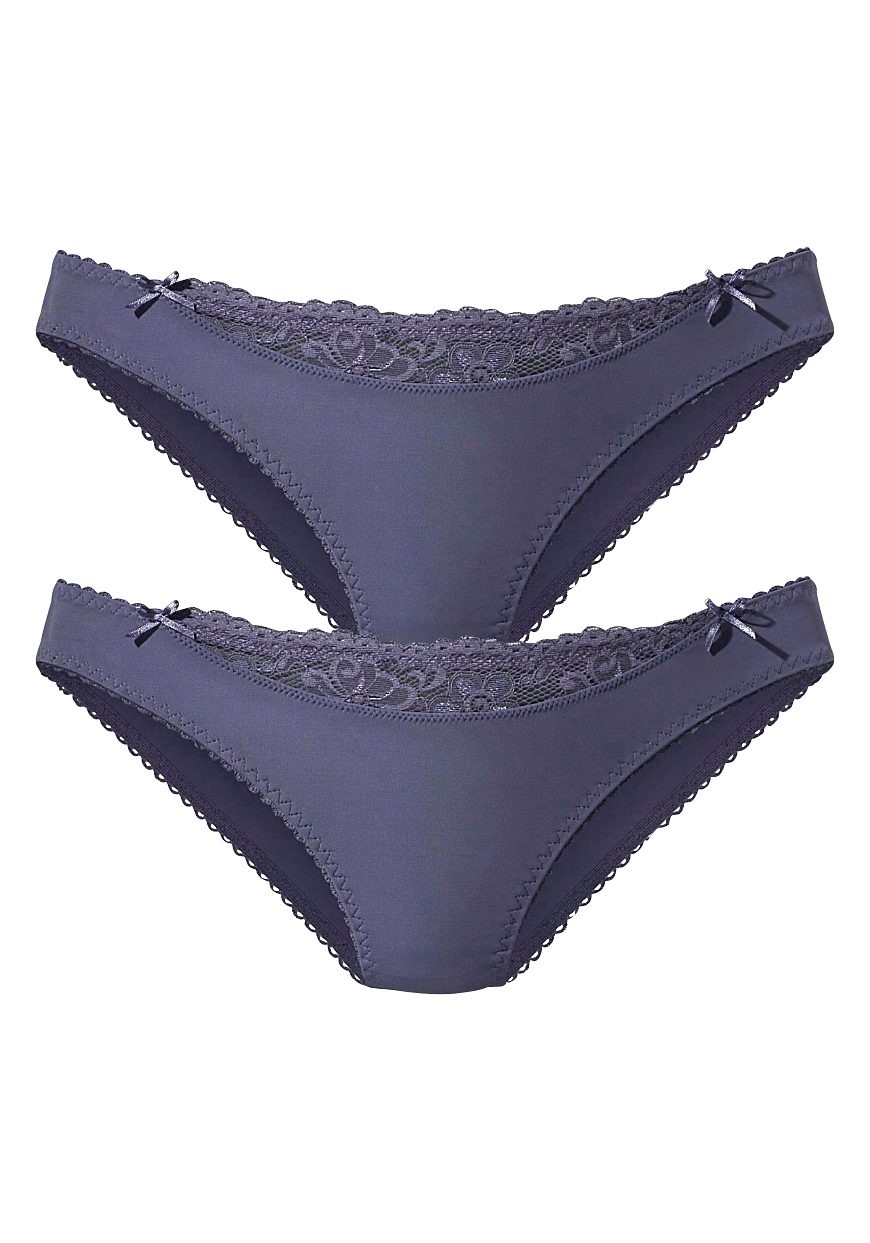 Nuance Slip 2 Stk. mit Spitzeneinsatz vorne