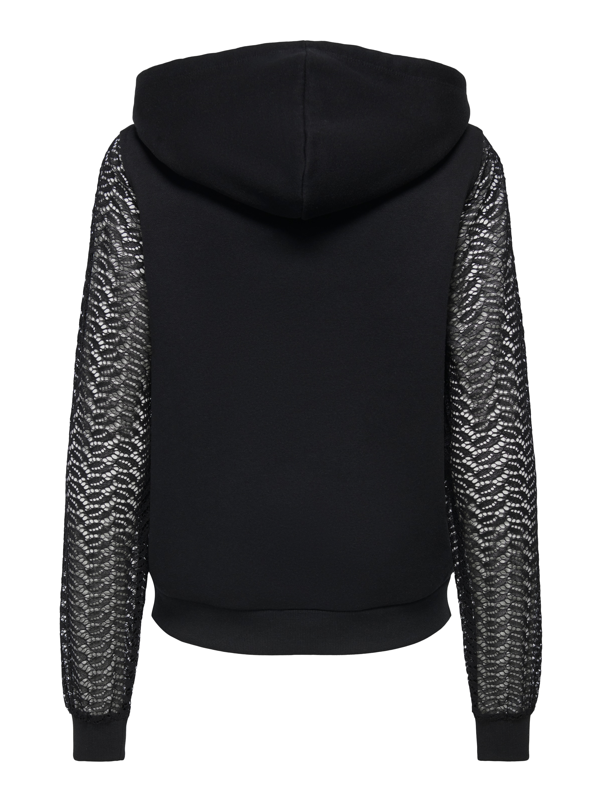 ONLY Kapuzensweatshirt »ONLKELLY L/S LACE HOODIE CS JRS«, Baumwollmischung, regular fit
