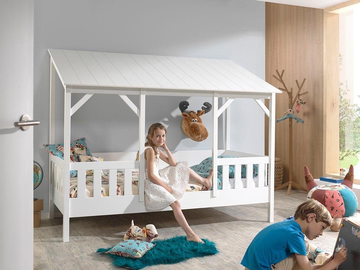 Vipack Kinderbett, Hausbett wahlweise mit Bettschublade