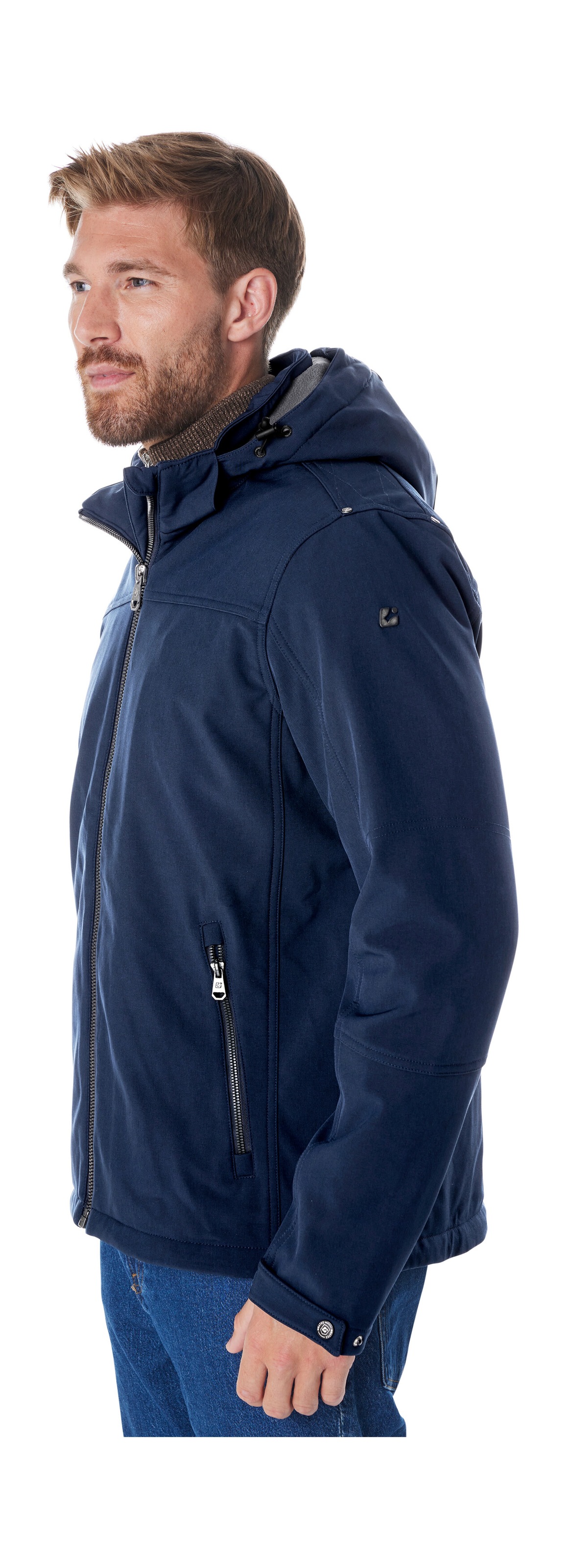 Killtec Softshelljacke »Herren Softshelljacke« Wasserabweisende Softshelljacke mit Fleece, abnehmbarer Kapuze