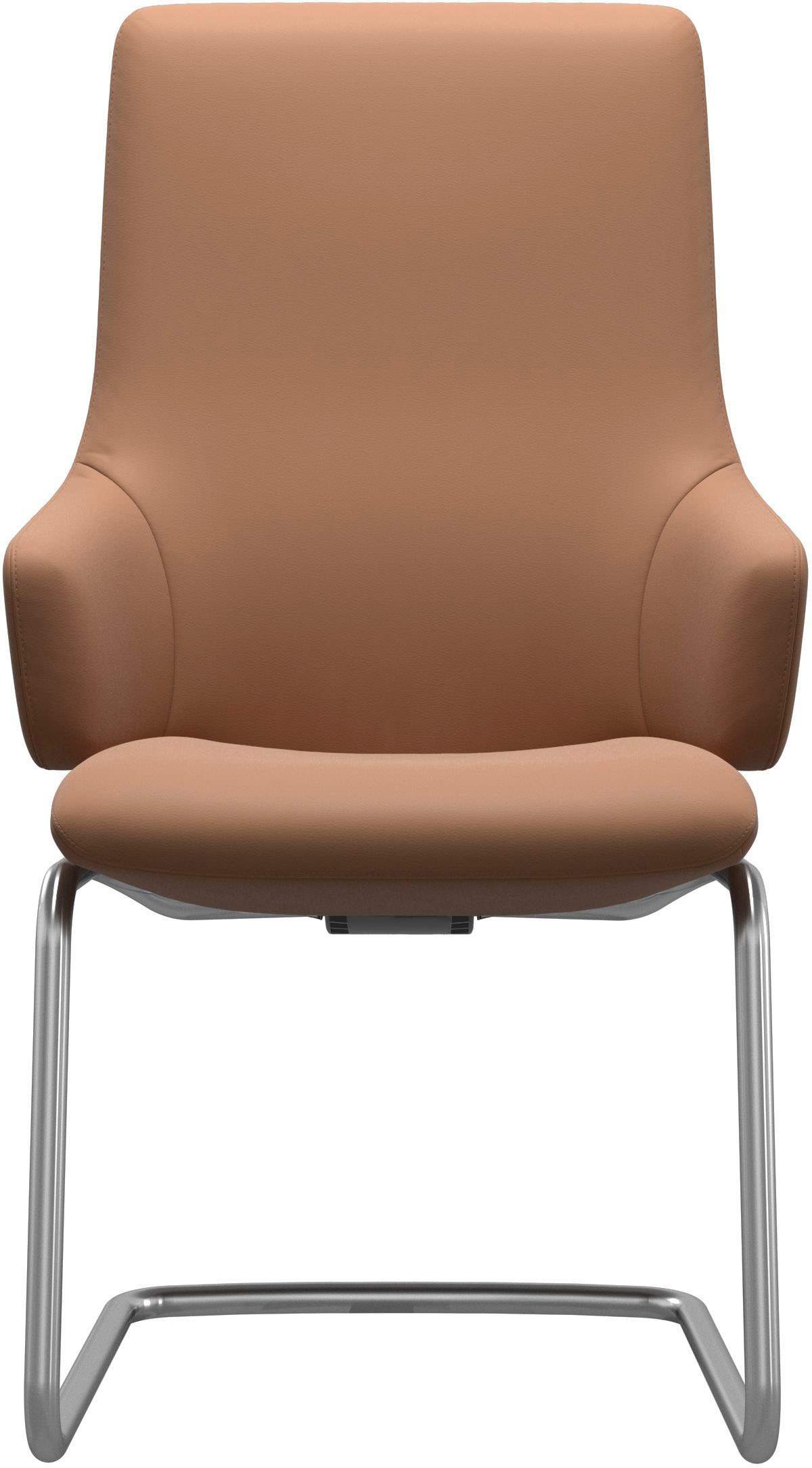 Stressless® Polsterstuhl »Laurel«, Leder BATICK, High Back mit Armlehne, Größe L, mit Beinen aus Stahl in Schwarz matt