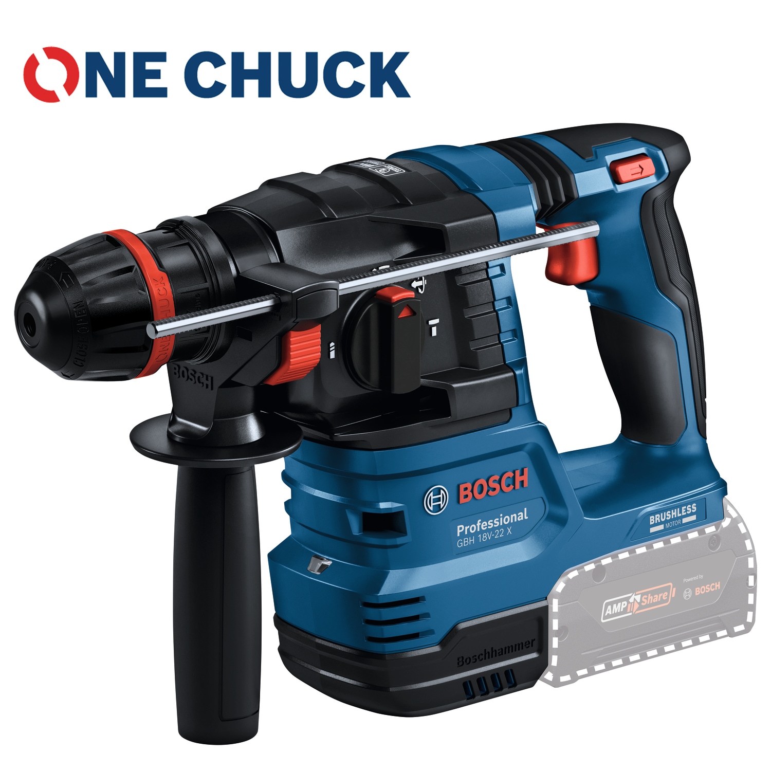 Bosch Professional Akku-Bohrhammer »GBH 18V-22 X«, mit ONECHUCK, in L-BOXX 136, ohne Akku und Ladegerät