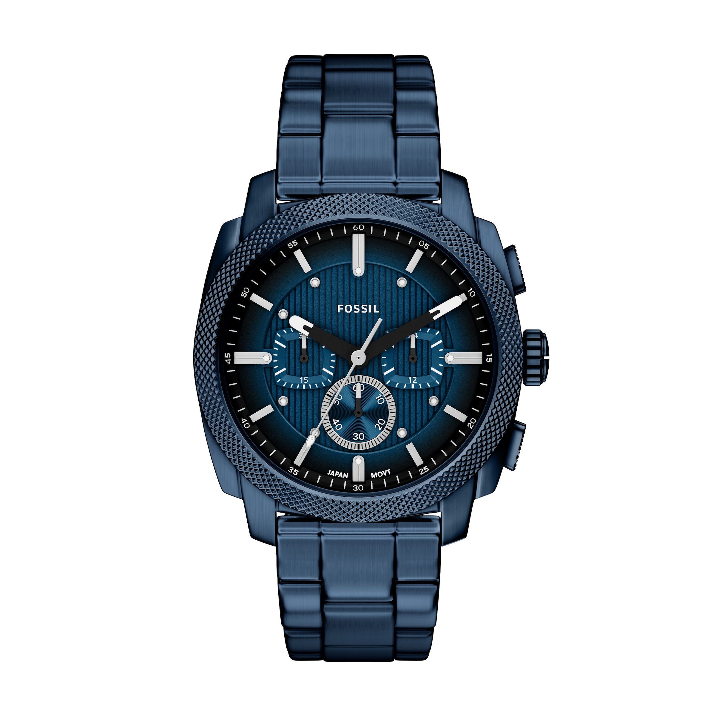 Fossil Chronograph »Machine« Quarzuhr, Armbanduhr, Herrenuhr, Edelstahlarmband, analog
