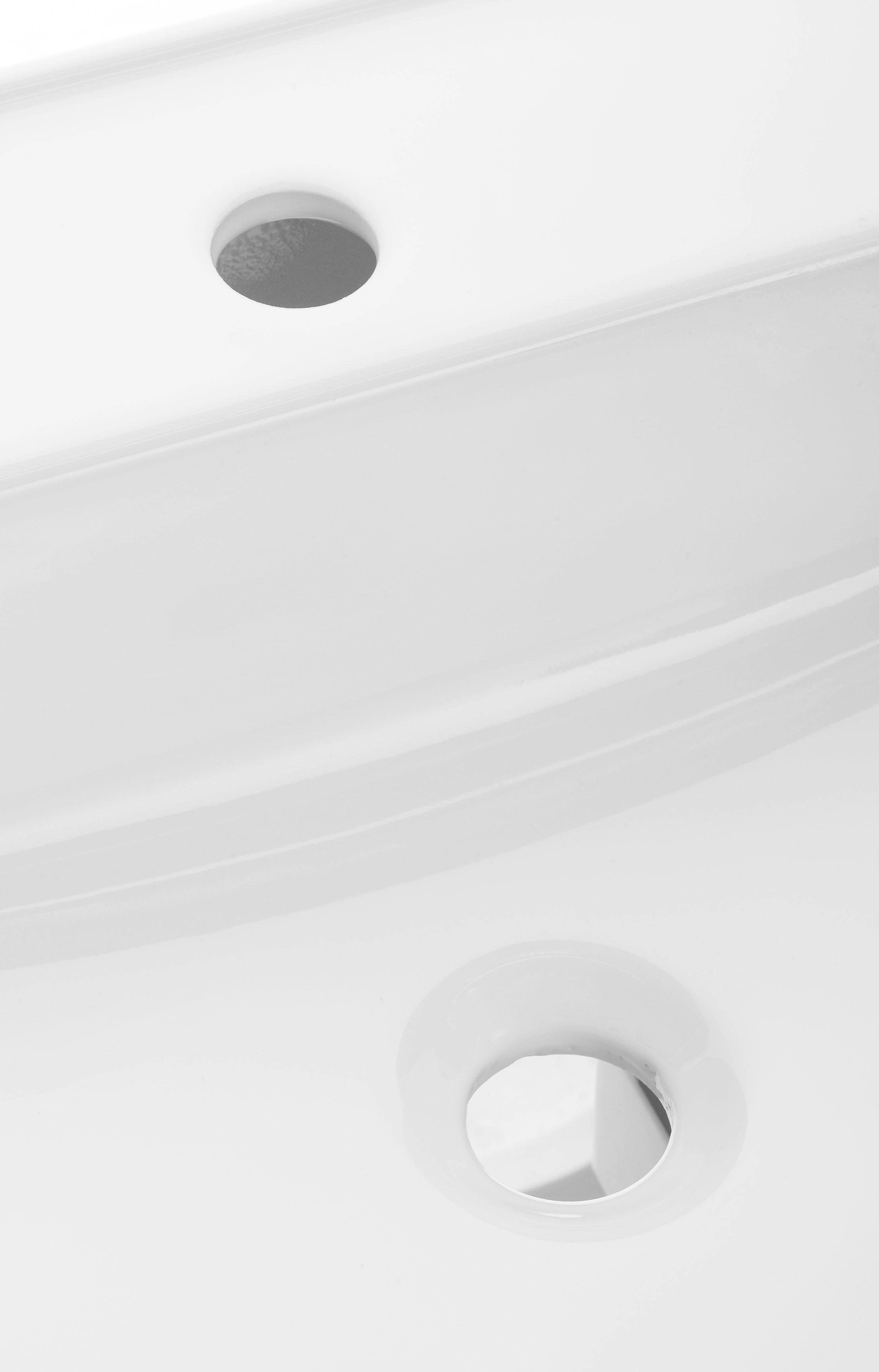 welltime Badmöbel-Set »Davos«, (3 St.), mit 2 Touch-LED-Einbauleuchten