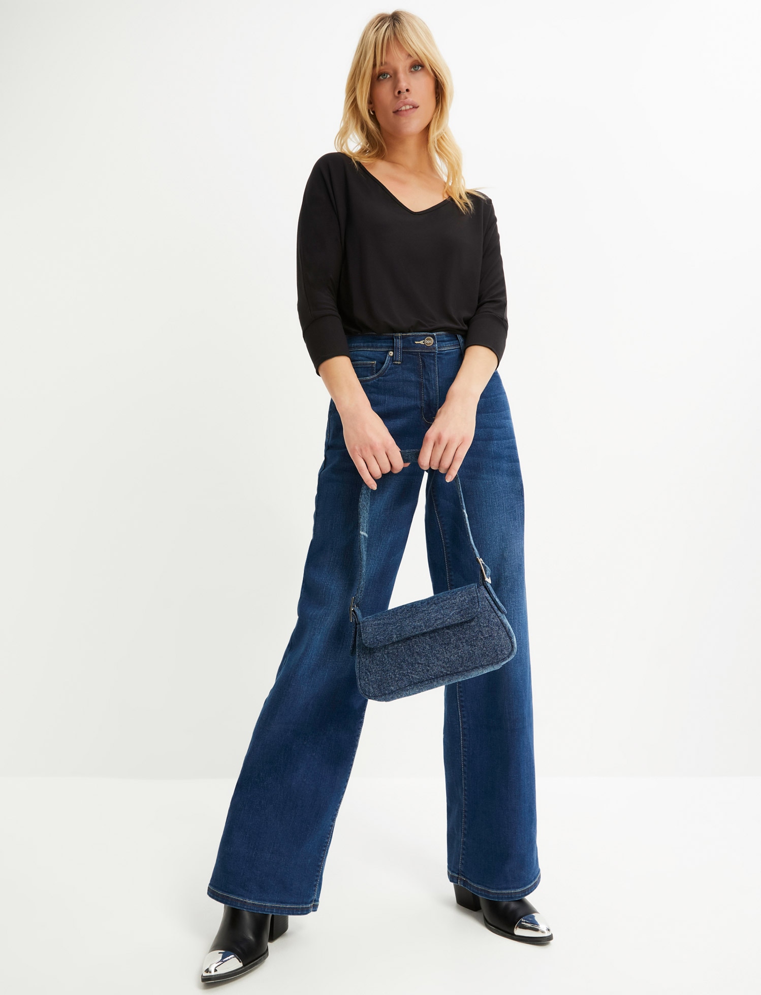 bonprix Oversize-Shirt »Oversized-Shirt aus fließender Viskose« Oversized-Shirt aus fließender Viskose