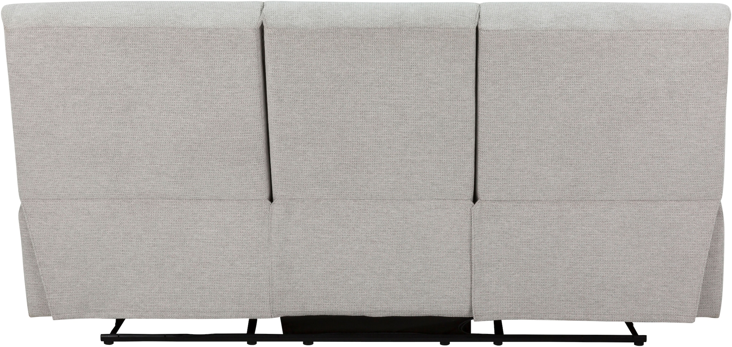 Home affaire 3-Sitzer »LANNOY, manuelle o. elelektrische Relaxfunktion in 2 Sitzen, USB A/C«, Liegefunktion (105°-150°), Reclinersofa, Webstoff, Federkern