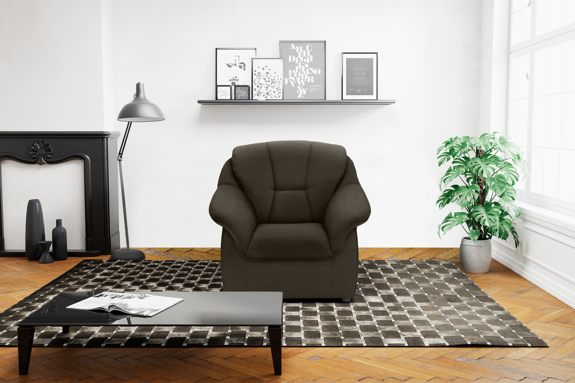 DOMO collection Sessel »Faenza für kleine Räume, zeitlos und elegant, kompakte Maße«