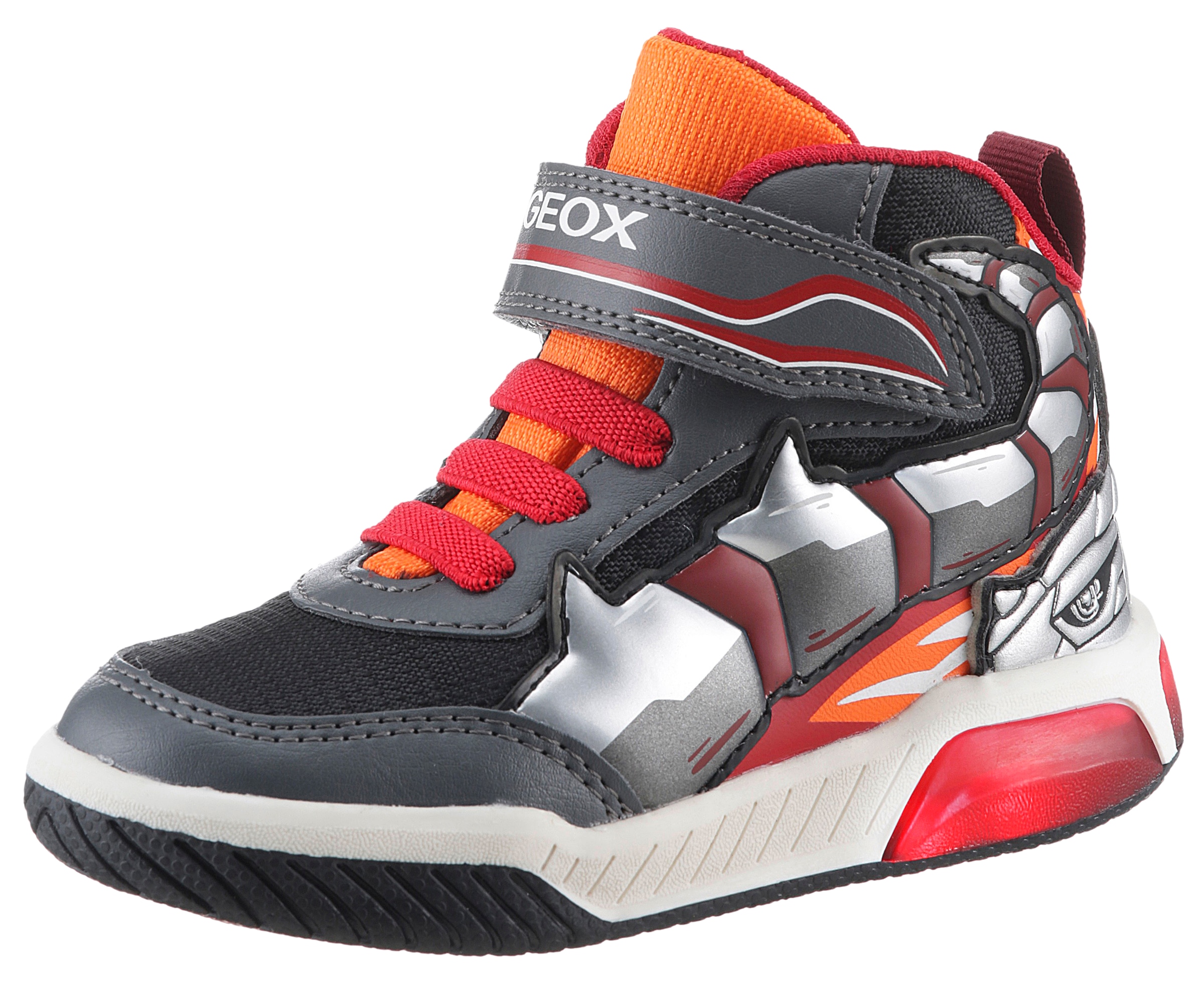 Sneaker »J INEK BOY C - Blinkschuh«, High Top Sneaker, Schnürboots mit coolem Motiv