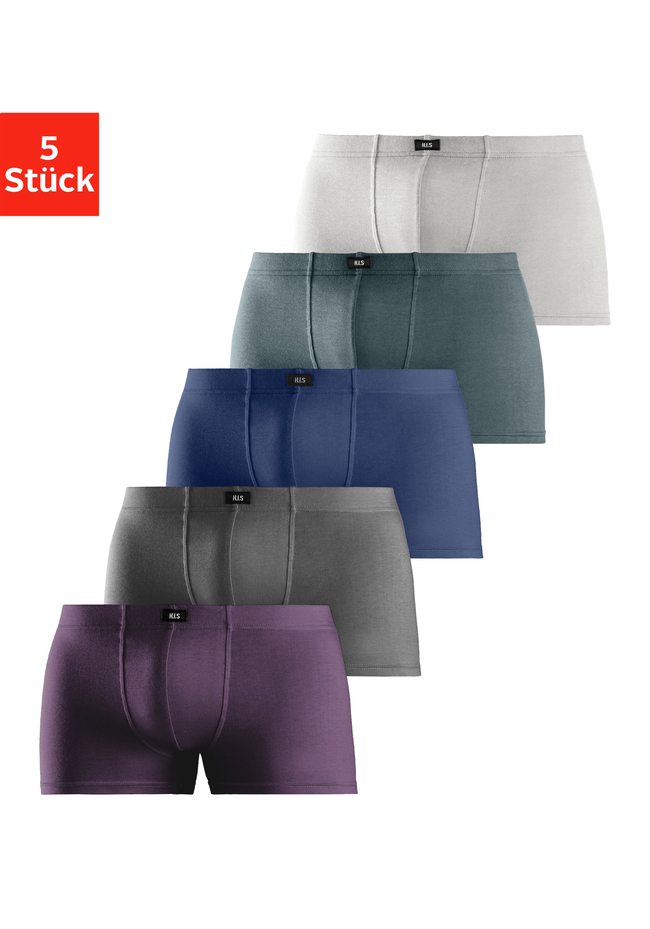 H.I.S Herren Boxer »Boxershorts für Herren« Packung in bunt, Größe 8 (XXL)