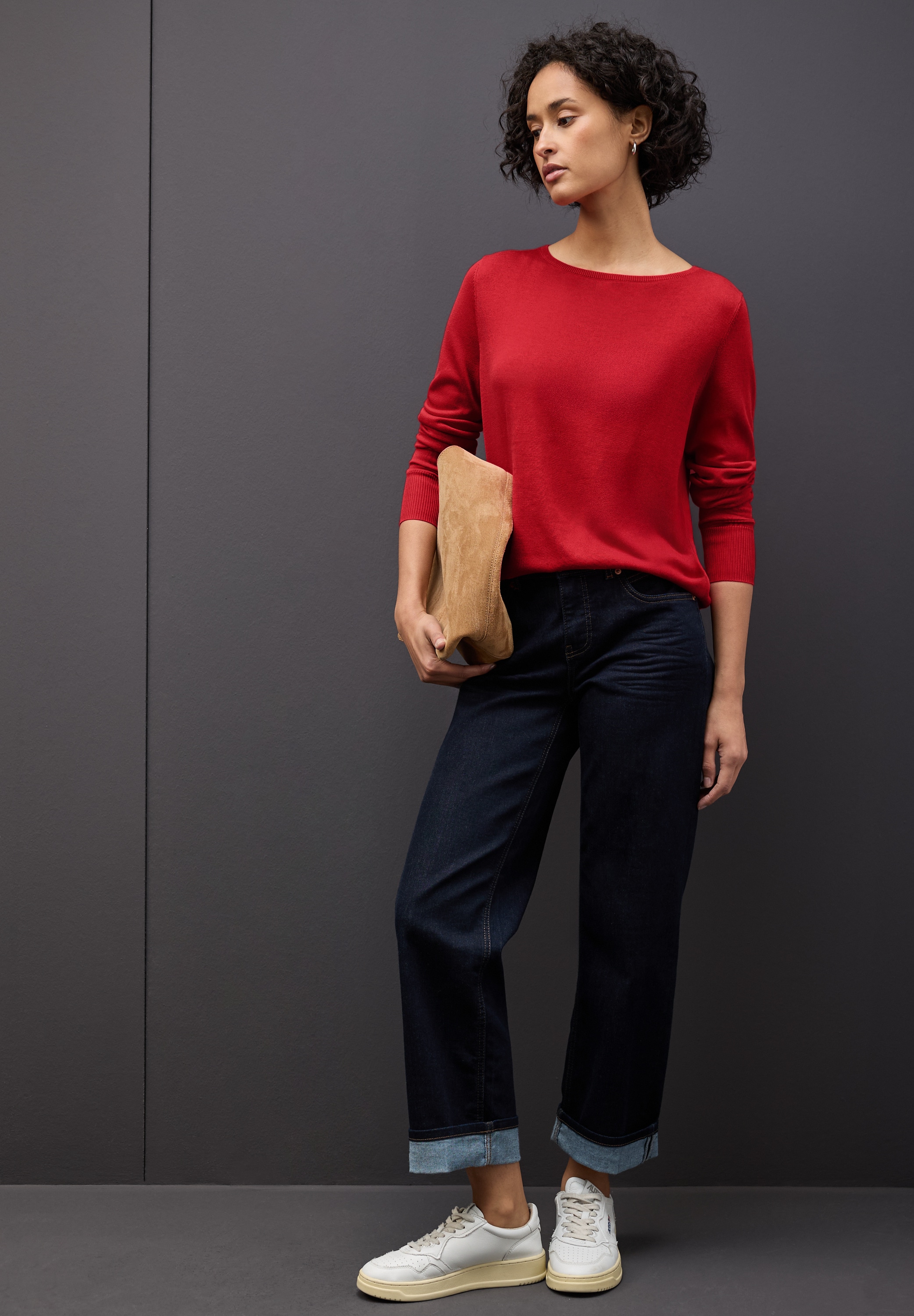 STREET ONE Strickpullover mit U-Boot-Ausschnitt