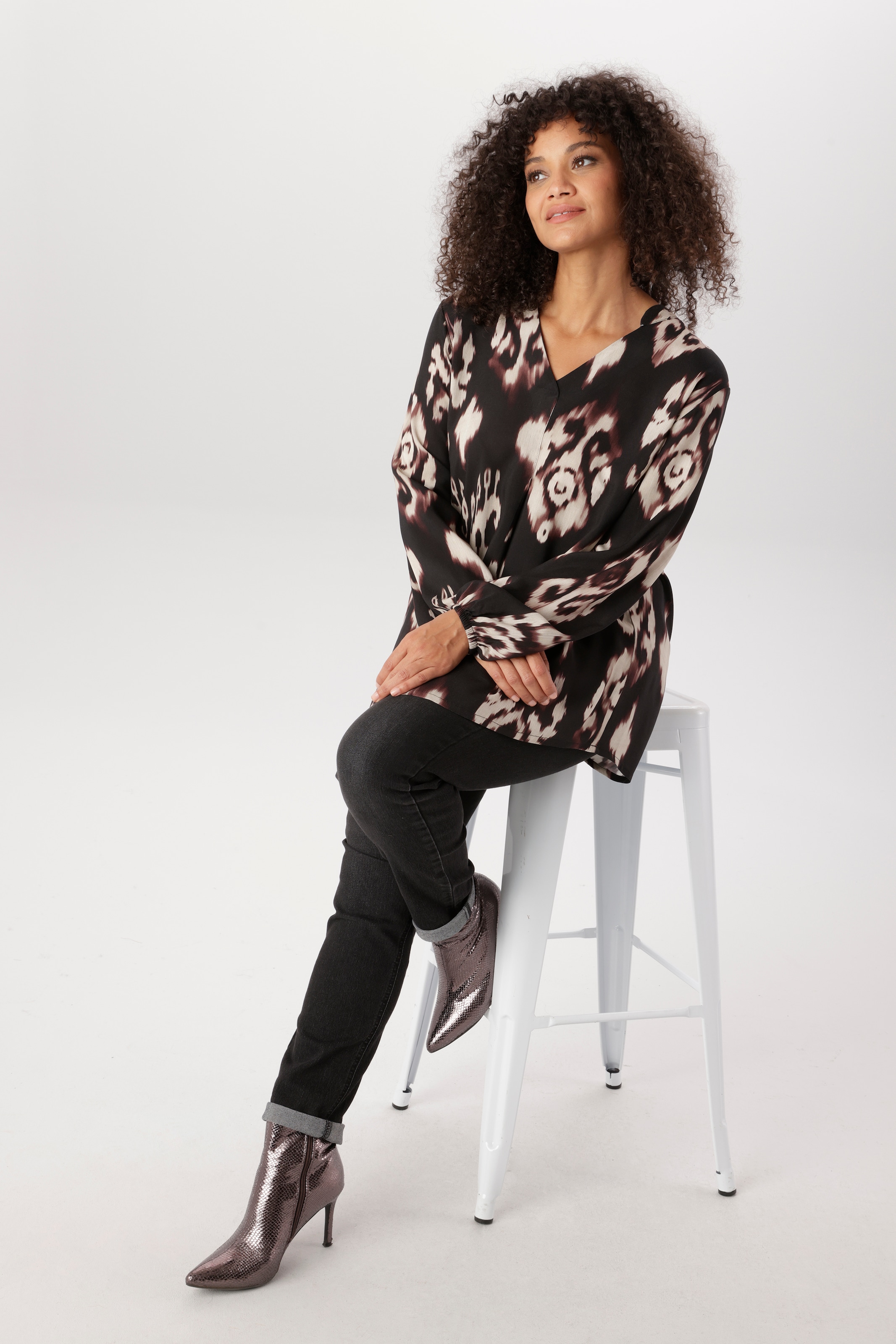 Aniston PLUS Schlupfbluse in tollem Print - NEUE KOLLEKTION