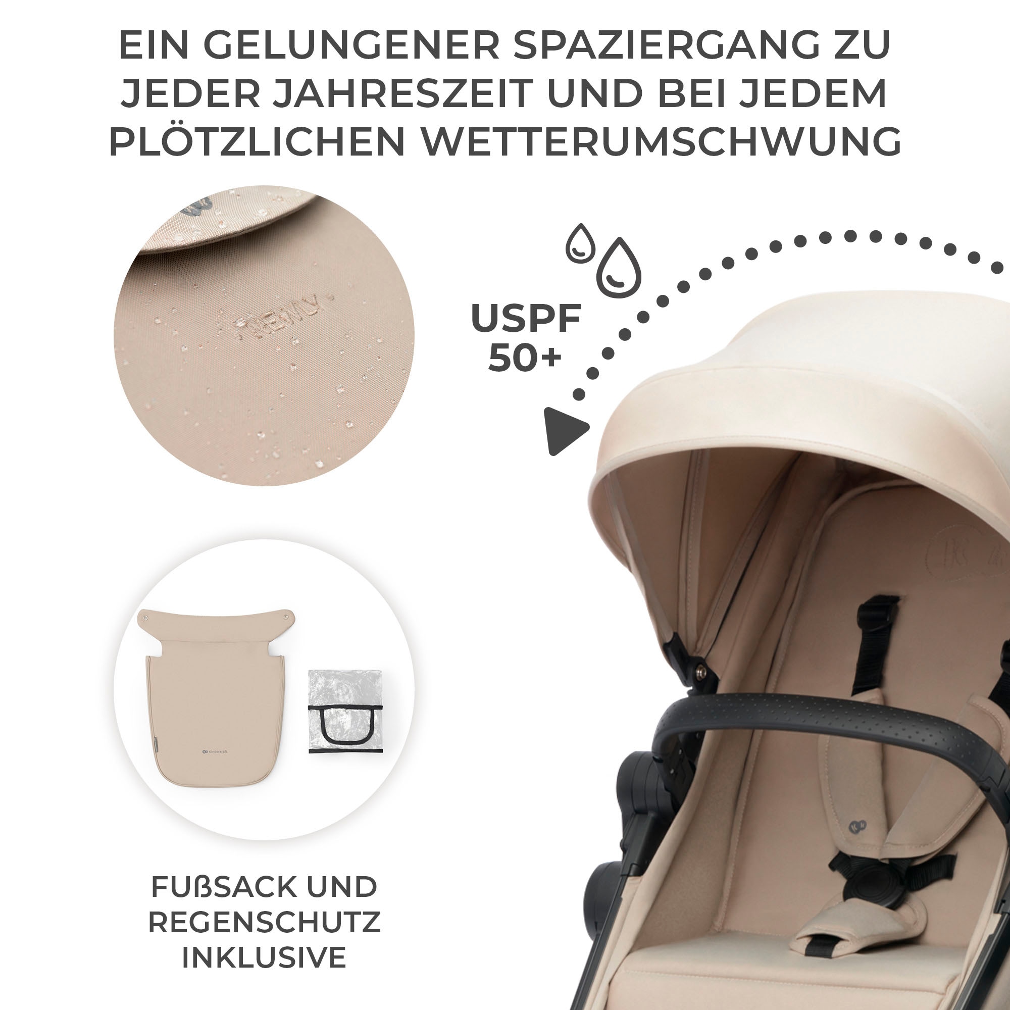 Kinderkraft Kombi-Kinderwagen »NEWLY 4IN1 MINK PRO«, 22 kg