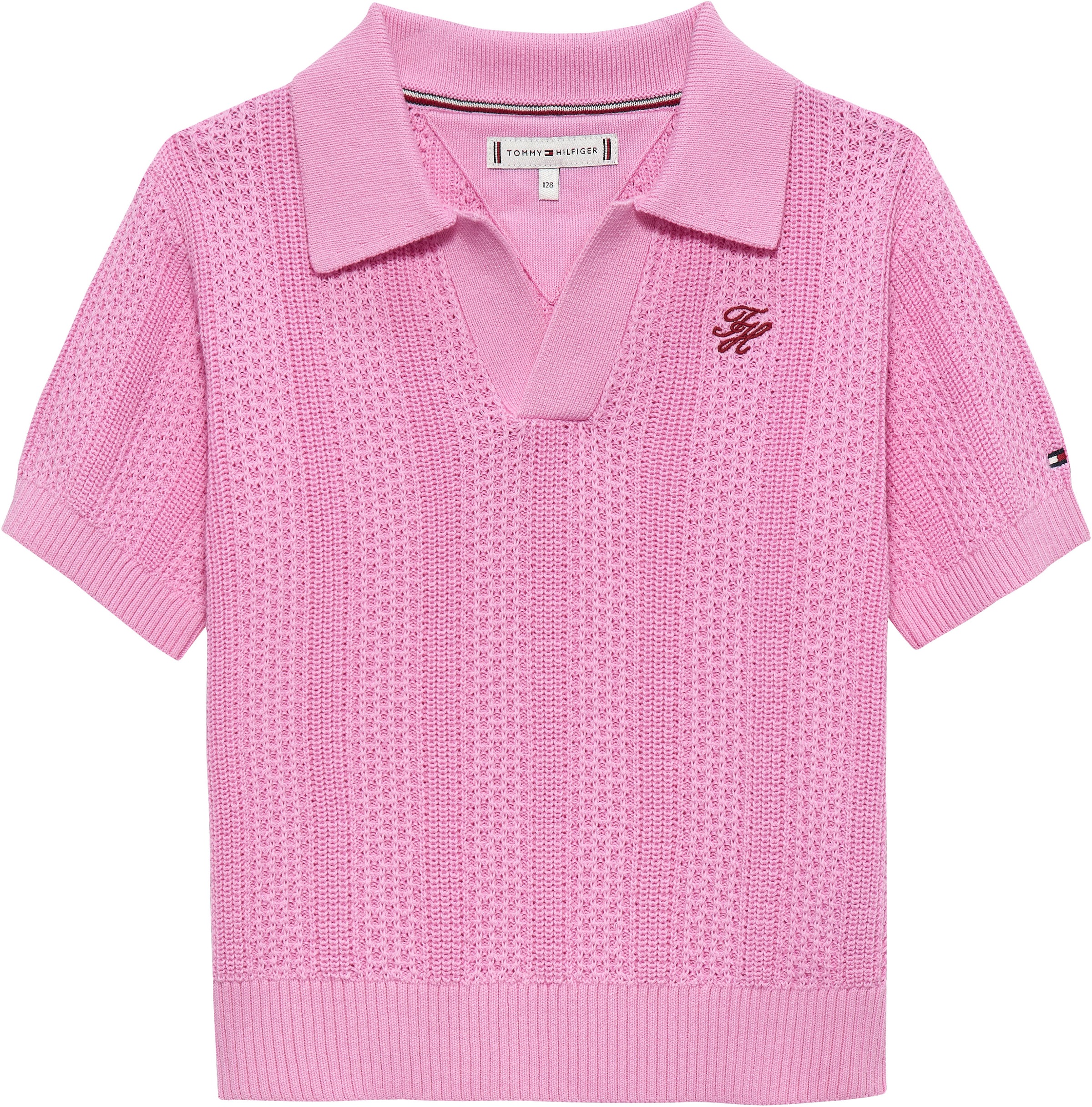 Tommy Hilfiger Kurzarmpullover Polokragen, reine Baumwolle, Regular Fit, Kinder bis 16 Jahre