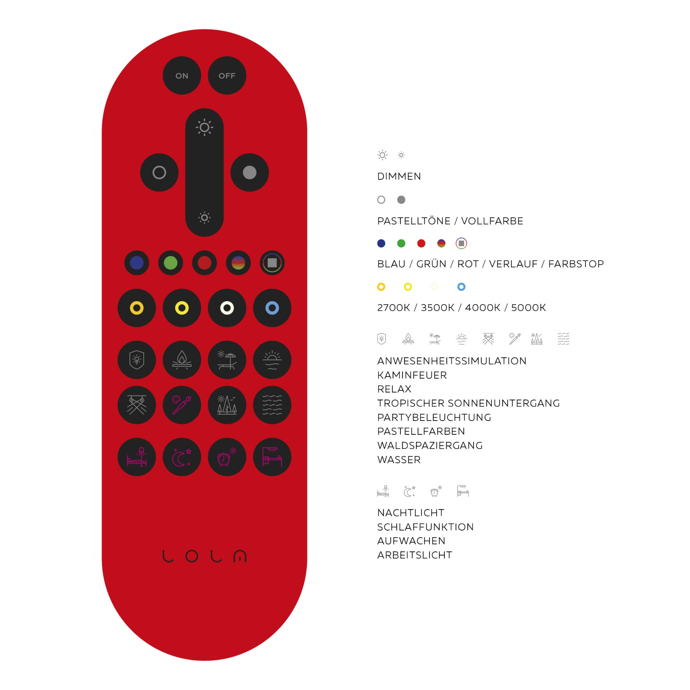 JUST LIGHT LED Panel »Ls-FLAT«, LED fest integriert, RGB+tunable white, Infrarot inkl., Fernbedienung, Smarthome fähig
