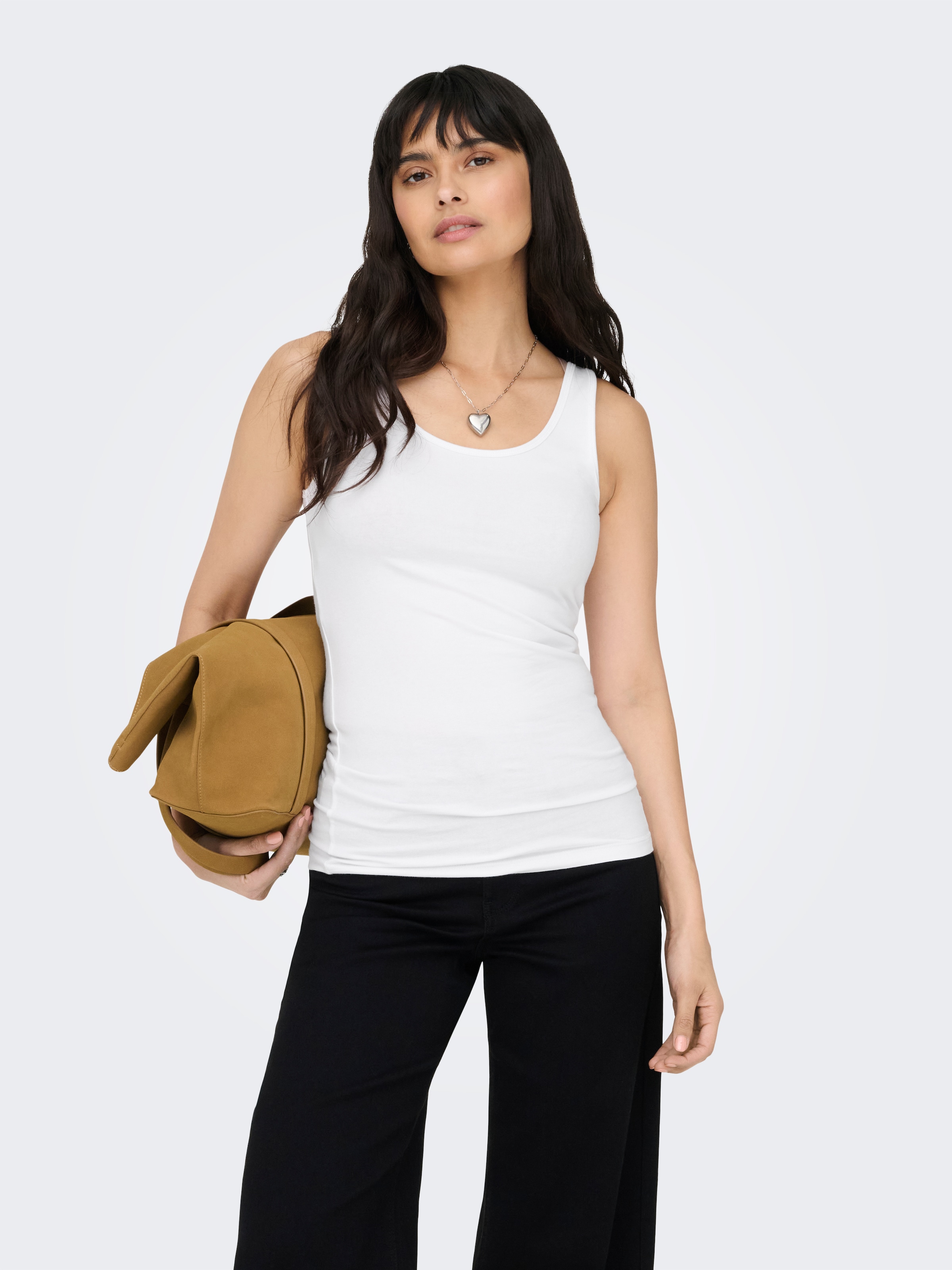 ONLY Tanktop »ONLLIVE LOVE S/L TANK TOP NOOS« Baumwollmischung