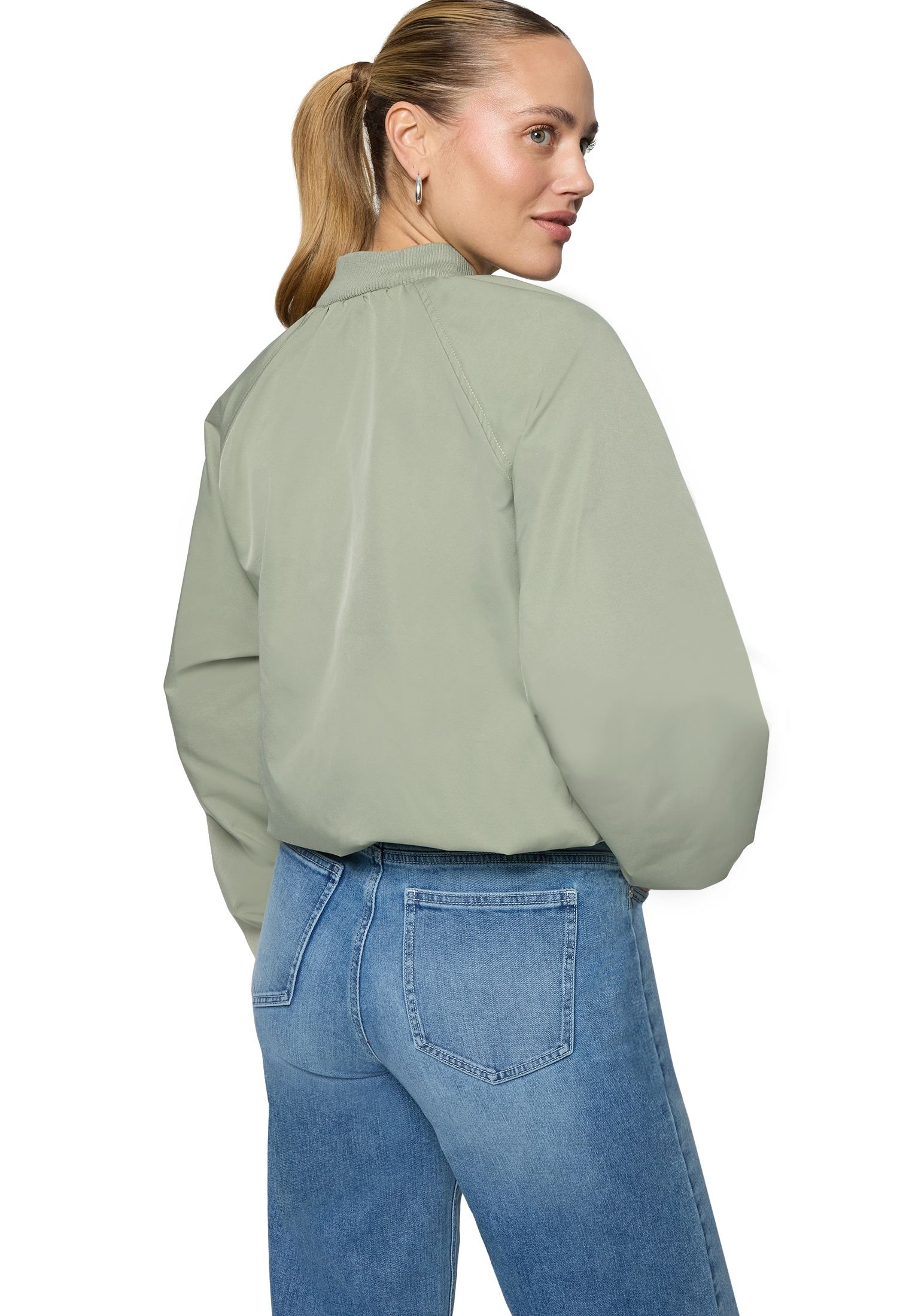 Zero Outdoorjacke »Bomberjacke mit Reißverschluss«