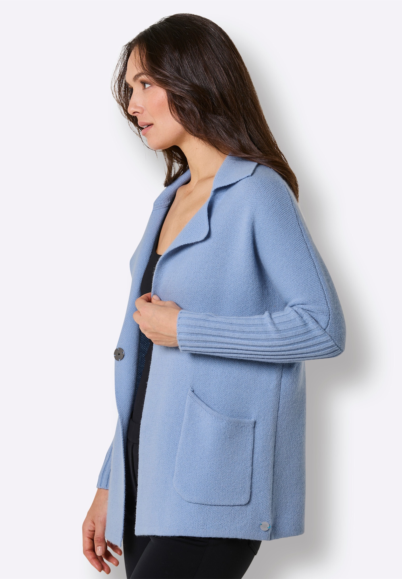 creation L Strickjacke »Merino-Kaschmir-Strickjacke Kaschmir-Strickjacke«