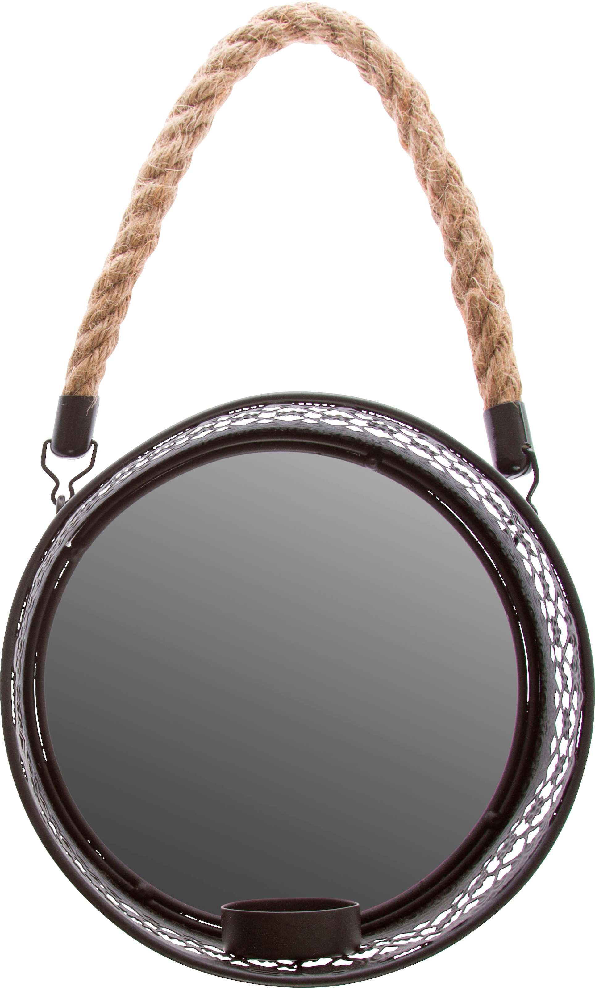 Myflair Möbel & Accessoires Spiegelwandblaker »Anandi, schwarz« Landhaus, rund