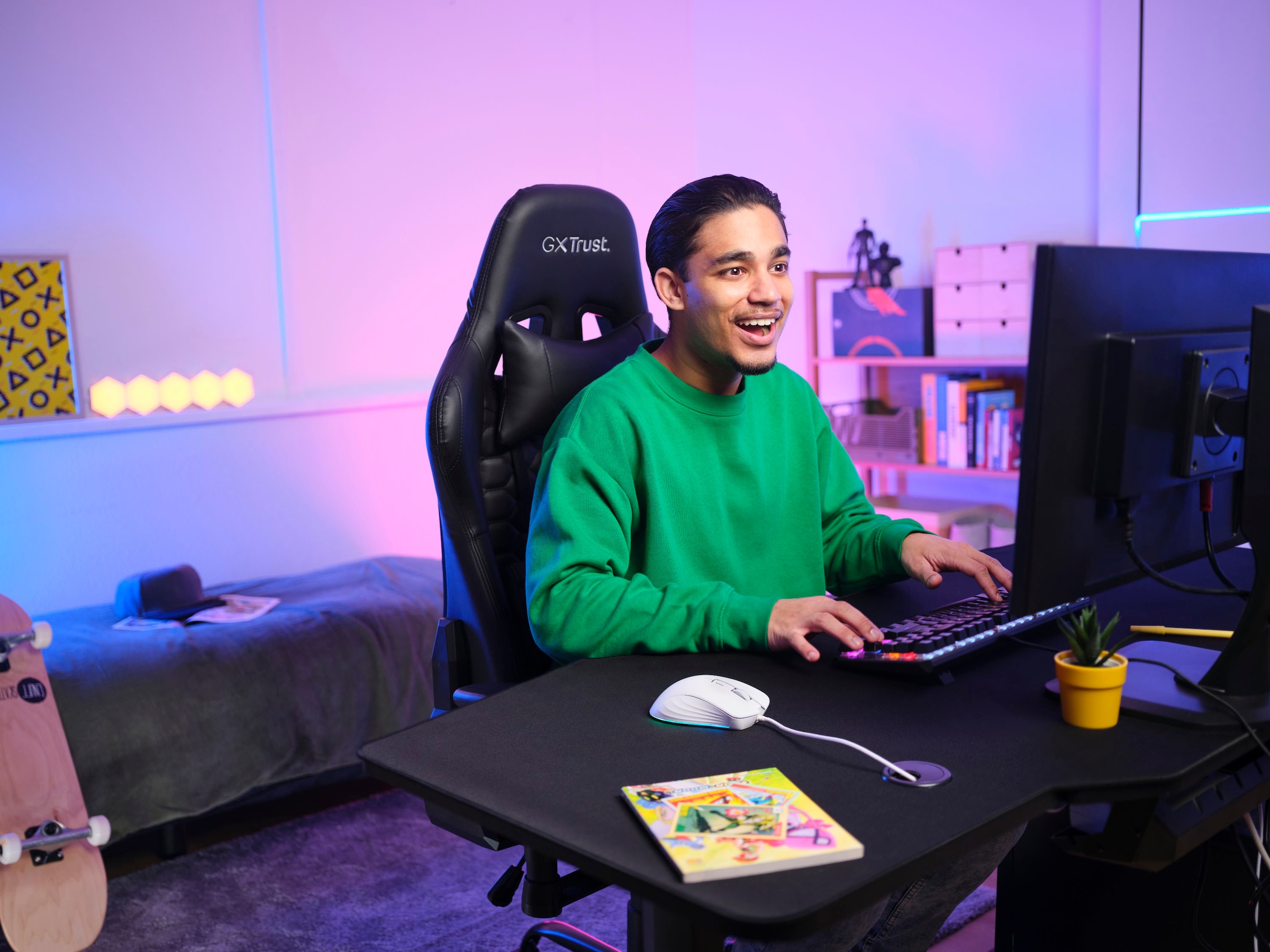 Trust Gaming-Maus »GXT924W Ybar+« kabelgebunden