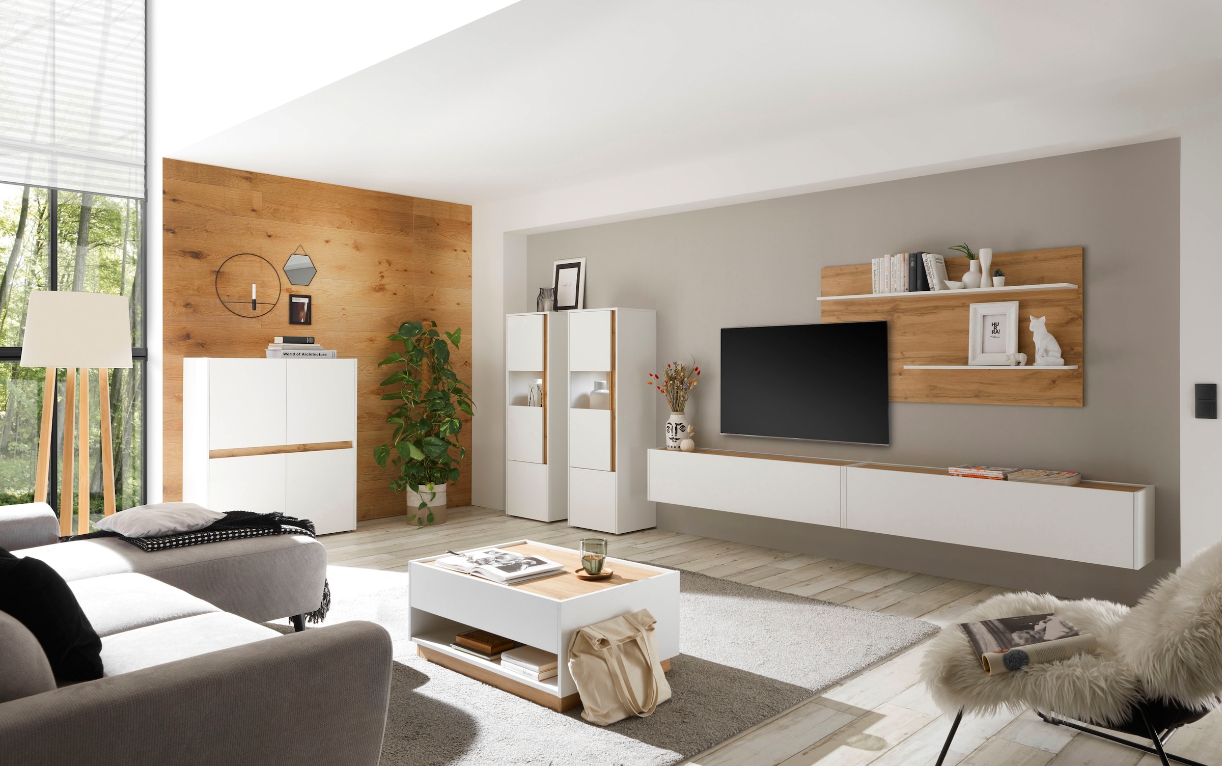 Home affaire Wohnwand »City/Giron, moderne Anbauwand, Komplettset in vielen Farben verfügbar« Set, 5 Stk. tlg.