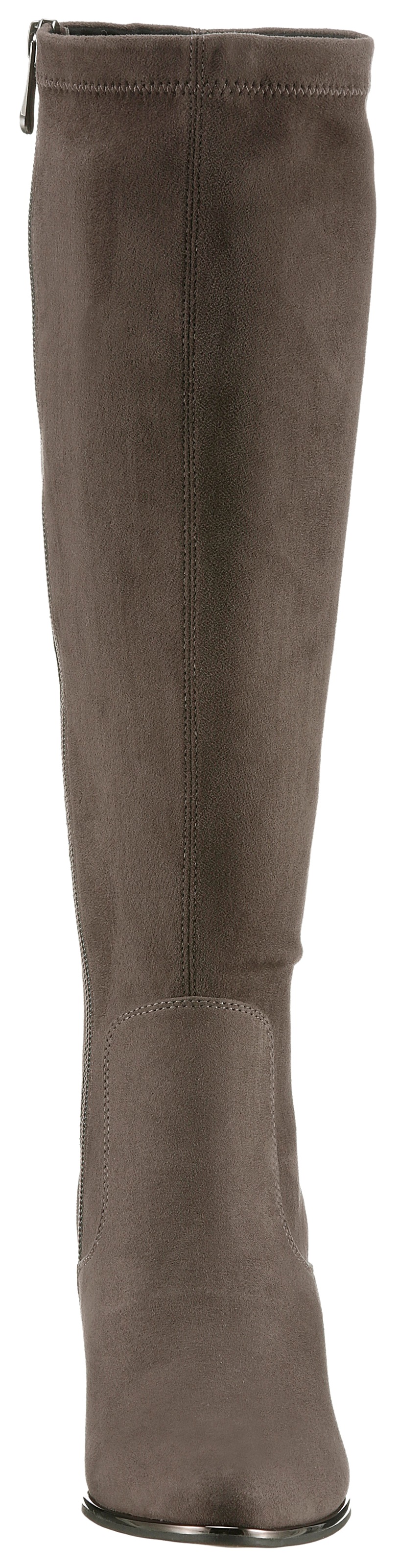 MARCO TOZZI Stiefel, Blockabsatz, Langschaftstiefel mit praktischem Innenreißverschluss